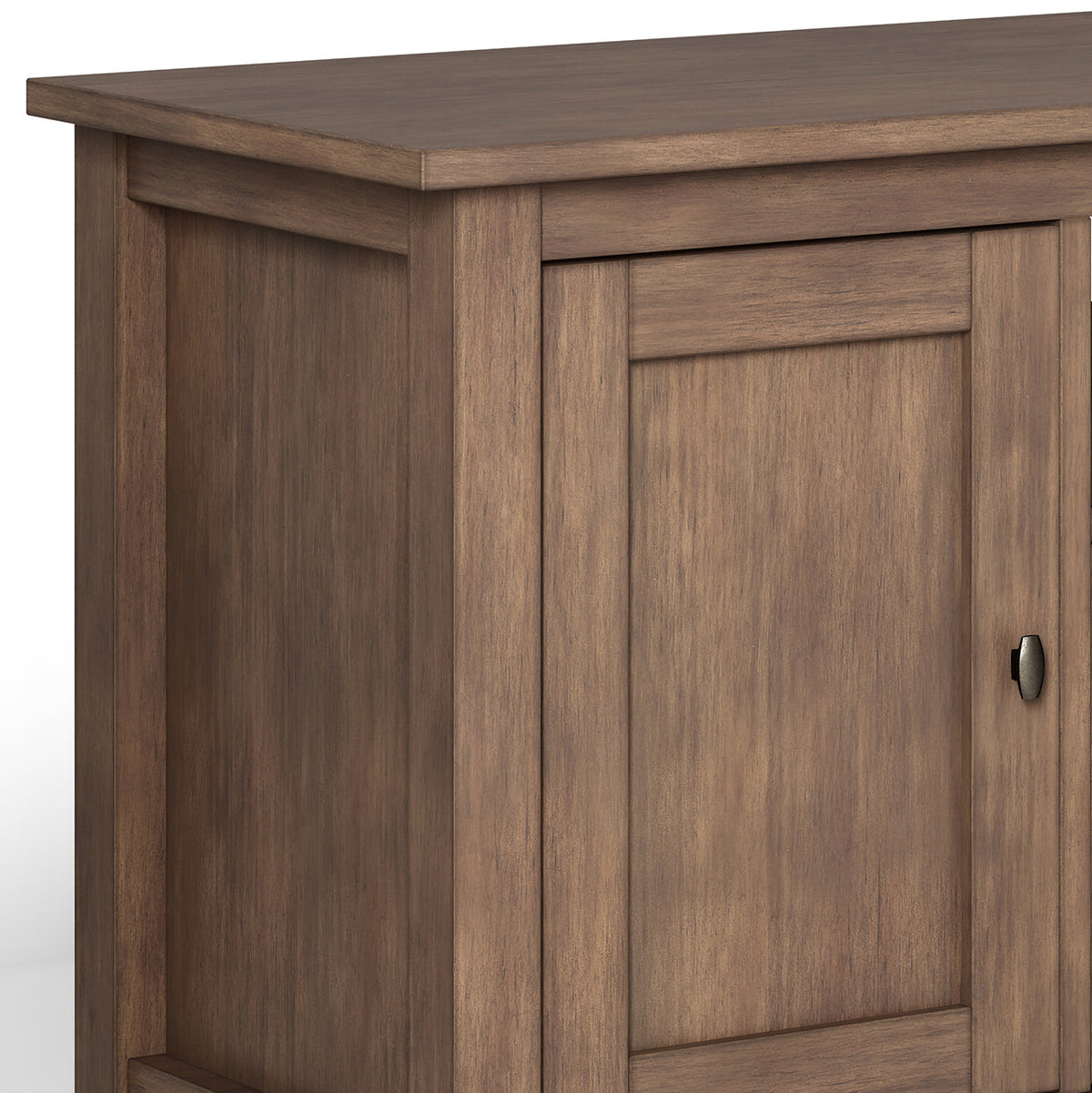 Warm Shaker 72 Inch Wide Solid Wood TV Stand in Rustic