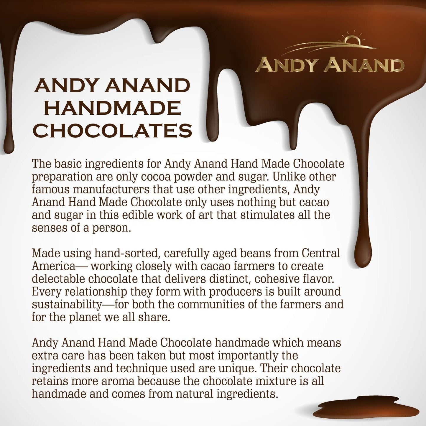 Andy Anand Belgian Chocolate Truffles – 16 Pc Rum, Irish Cream & Kahlua, Gift Box for Him, Perfect Occasion Treat, Made with 60% Chocolate (Cocoa Butter)