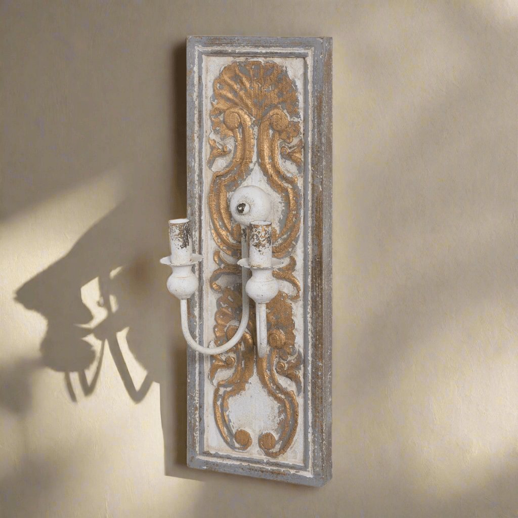 Antique French Country Wall Sconce Light