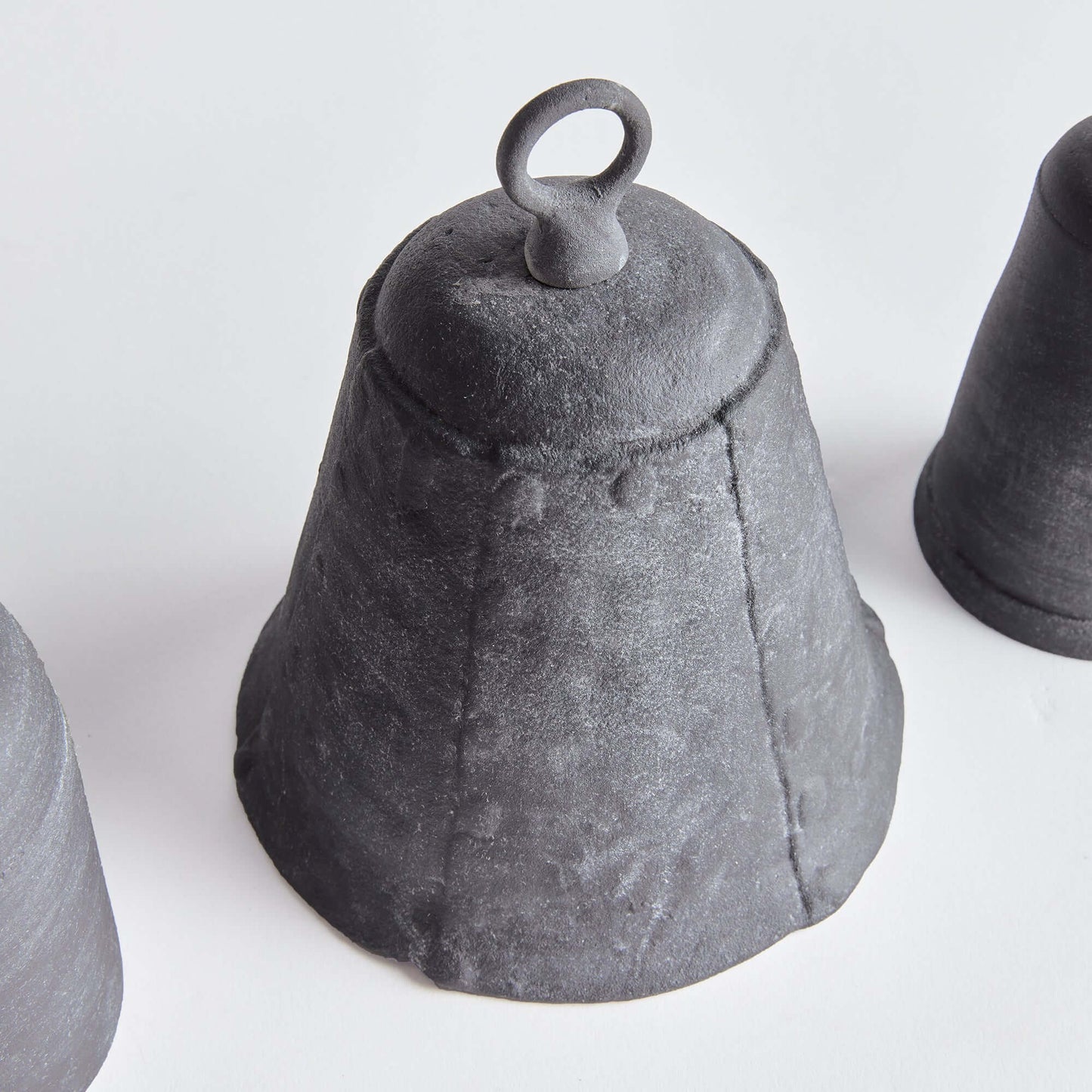 Antique Metal Bells with Weathered Zinc Finish (Set of 3)
