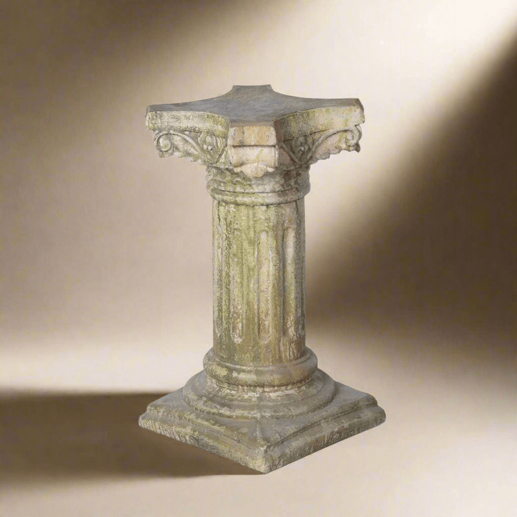 Antique European Garden Column Pedestal