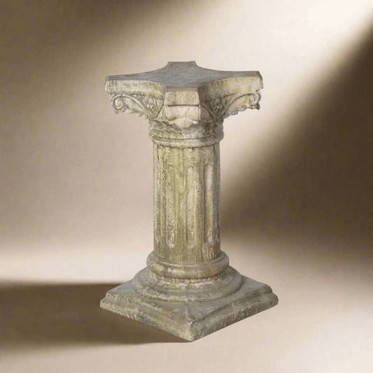 Antique European Garden Column Pedestal