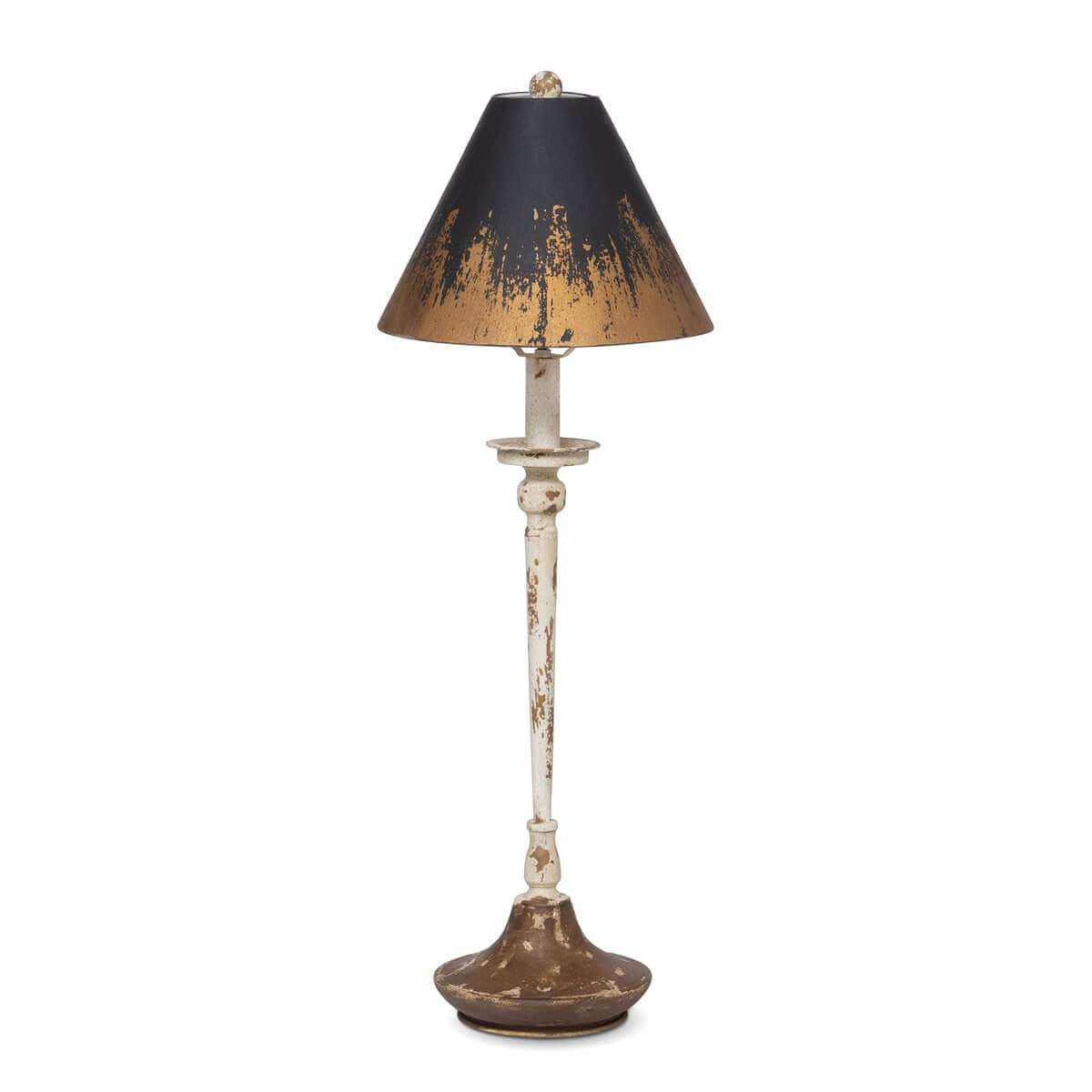 Antique Farmhouse Distressed Buffet Lamp