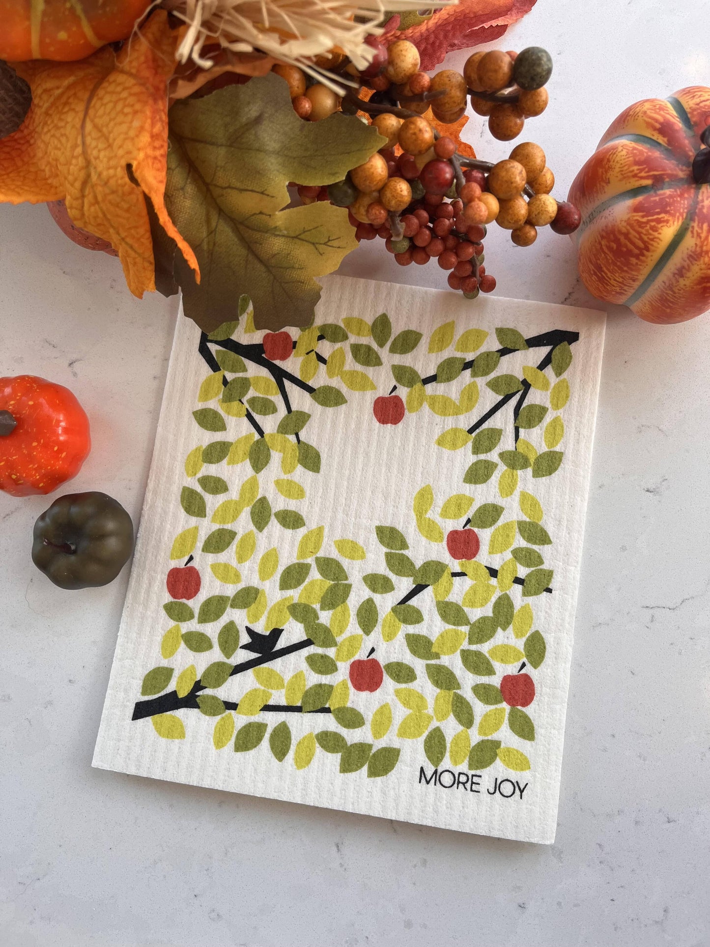 Apple Tree Swedish Dishcloth |  Green