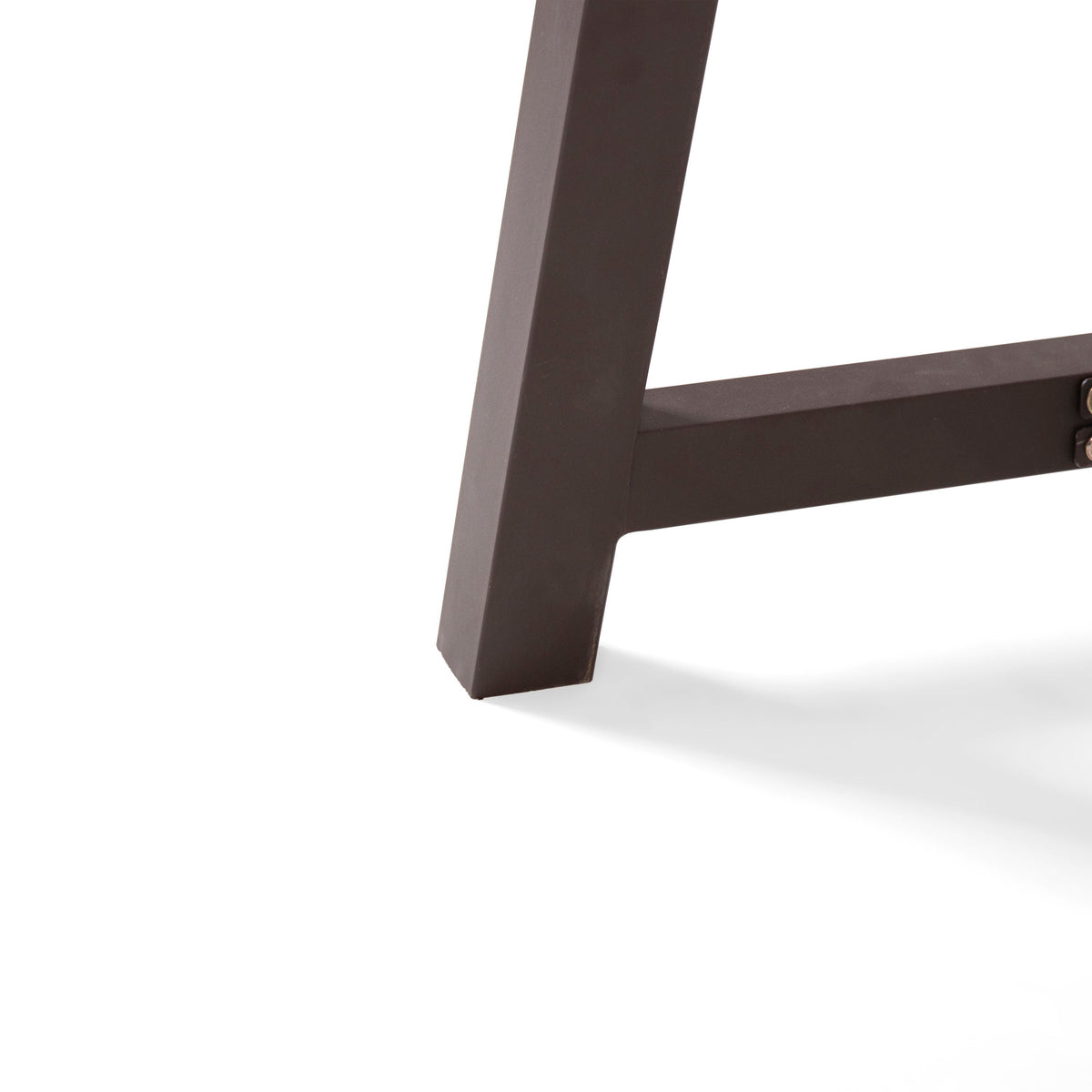 Outdoor Acacia Wood Metal Base Dining Table - Teak