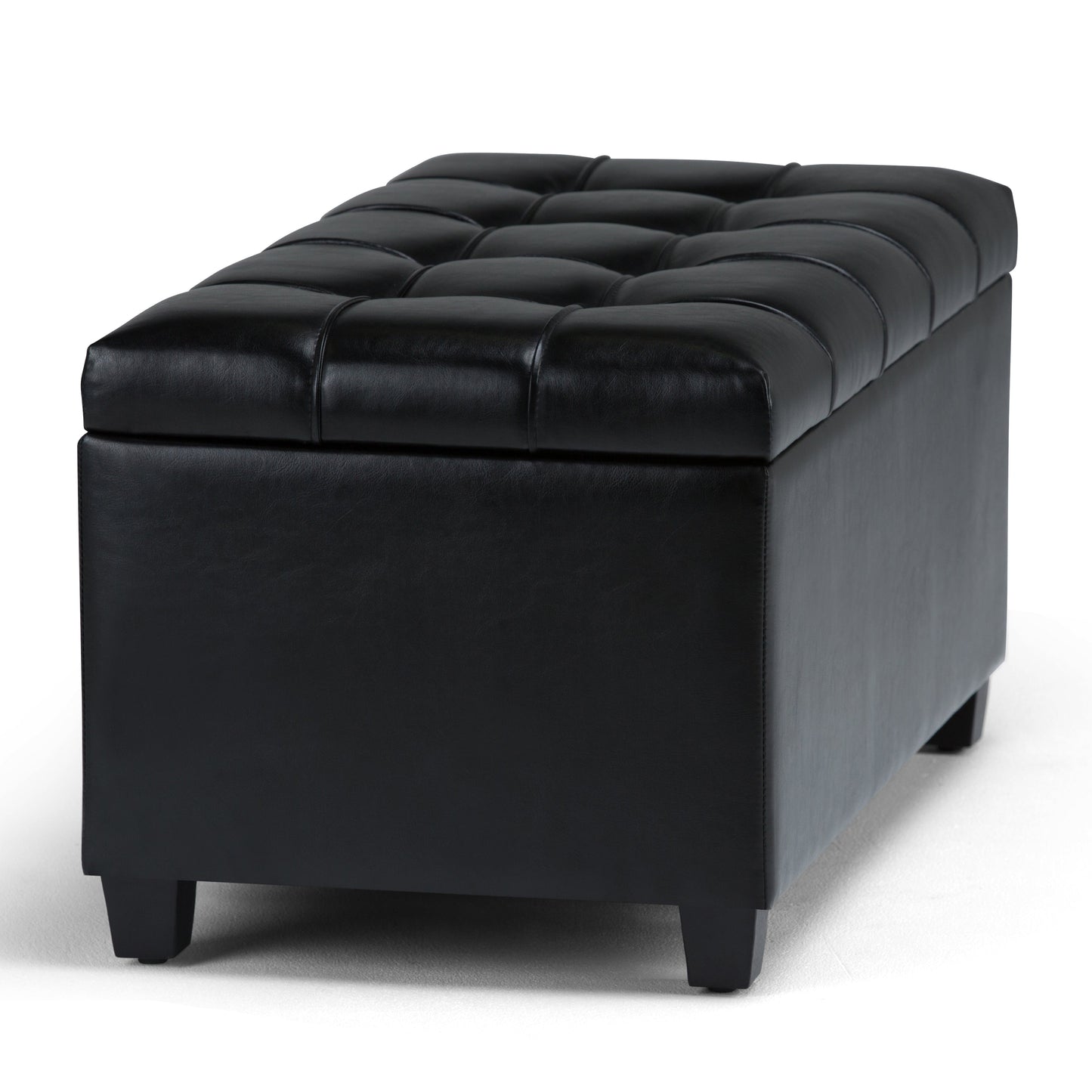 Sienna 33 Inch Wide Storage Ottoman Bench
