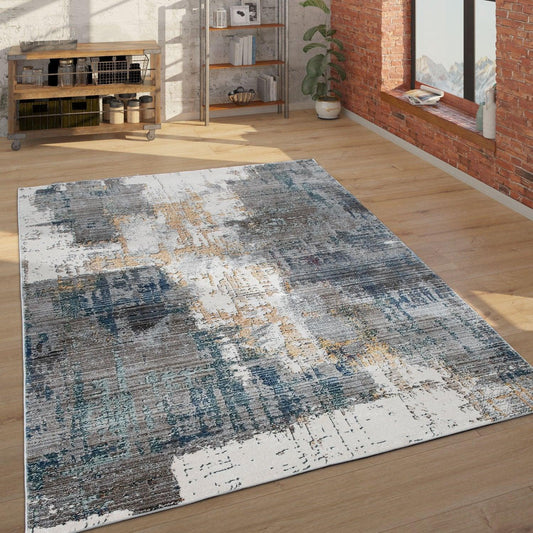 Area Rug For Living Rooms Abstract Design 3D Effect, Colorful