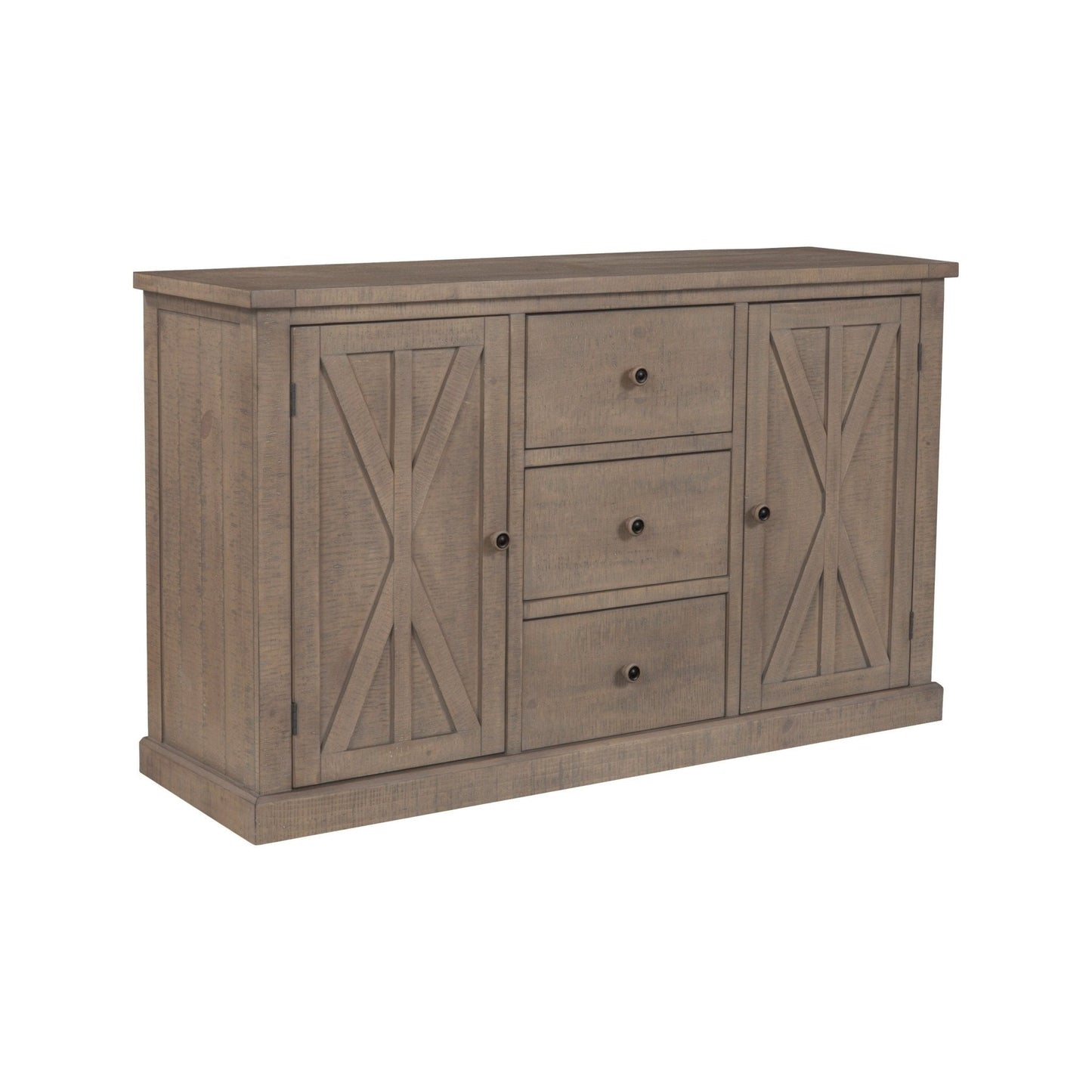 Arlo Sideboard with two cabinets and three drawers in a modern design, perfect for stylish home decor.