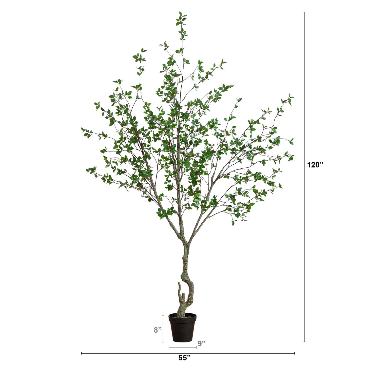 10' Minimalist Citrus Artificial Tree