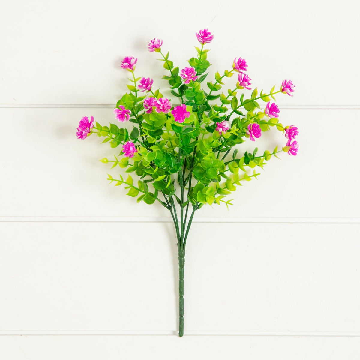 13" UV Resistant Artificial Flowering Mini Rose Bush (Indoor/Outdoor) - Set of 12