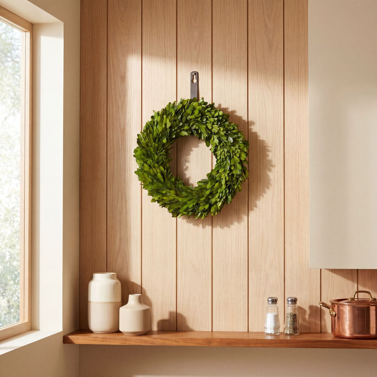 14” Preserved Boxwood Wreath