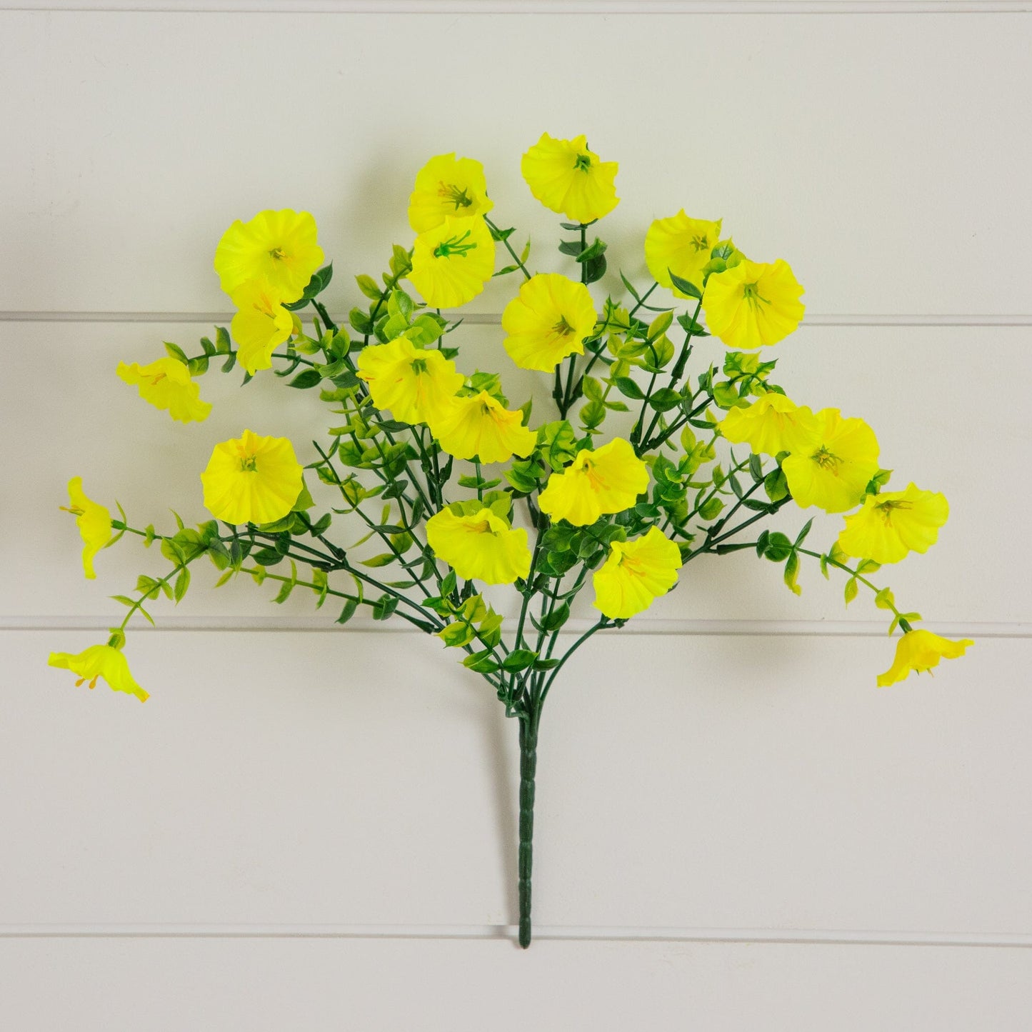 14" UV Resistant Artificial Morning Glory Bush (Indoor/Outdoor) - Set of 12