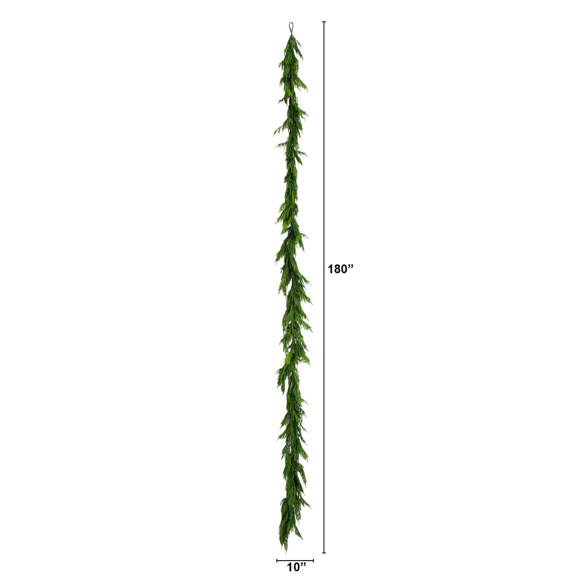 15' Artificial Real Touch Norfolk Island Pine Garland with Natural Look