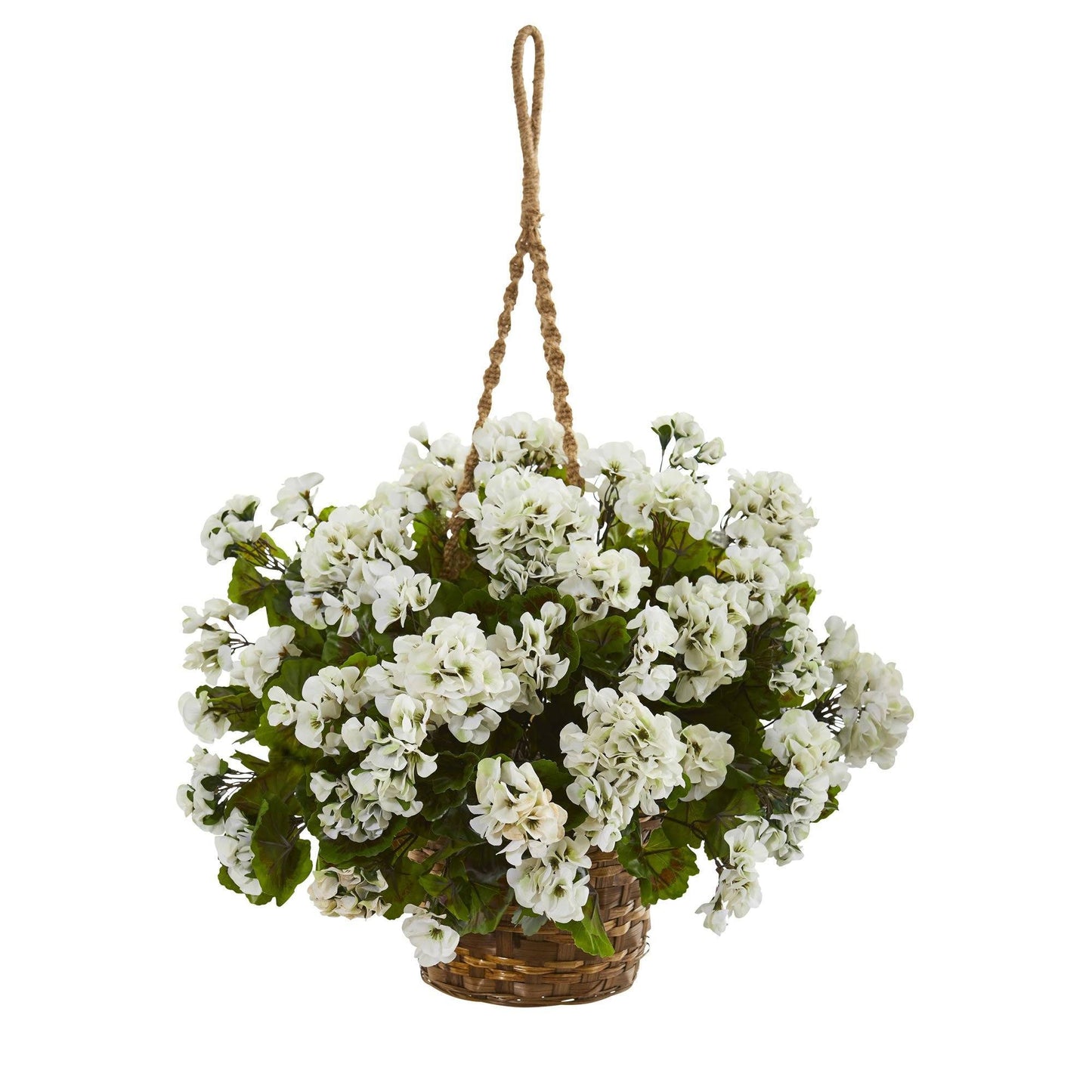 19” Geranium Hanging Basket UV Resistant (Indoor/Outdoor)