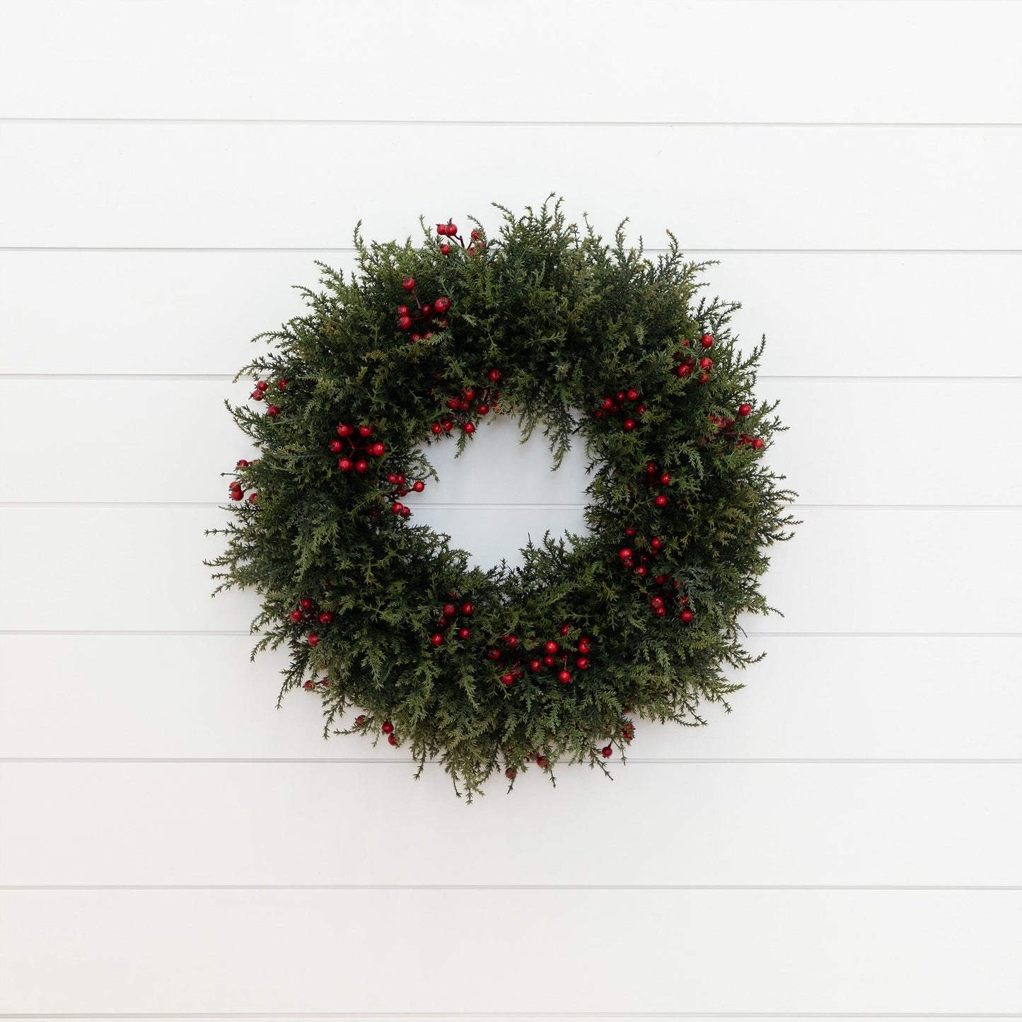 20” Artificial Cedar Berry Wreath