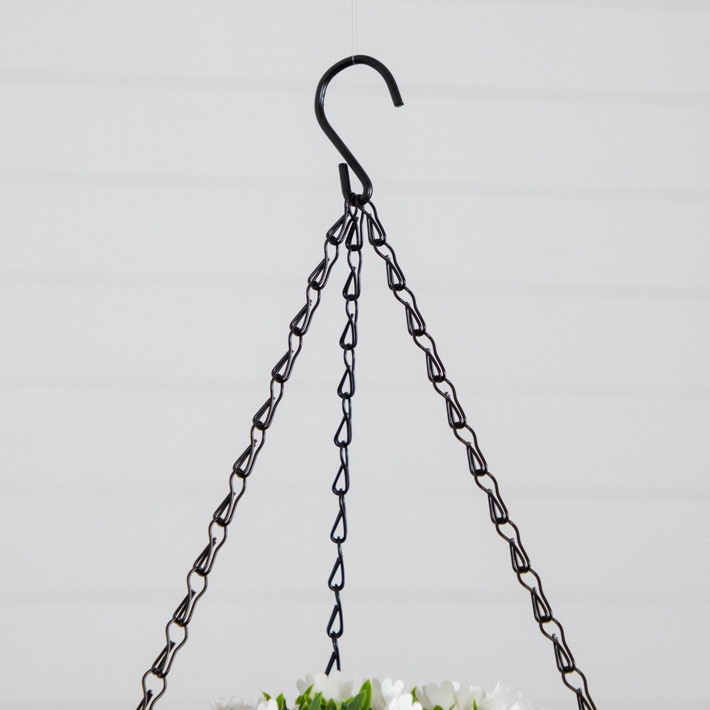 22” UV Resistant Artificial Mini Rose and Aptenia Hanging Basket (Indoor/Outdoor)