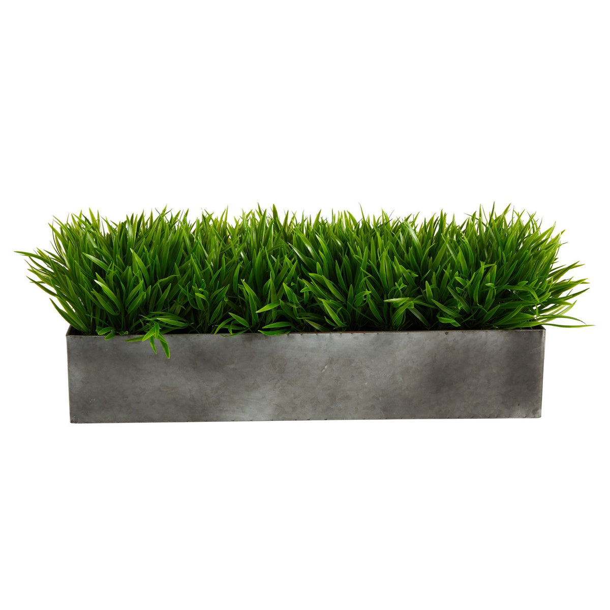 25” Wild Grass Artificial Plant in Metal Planter