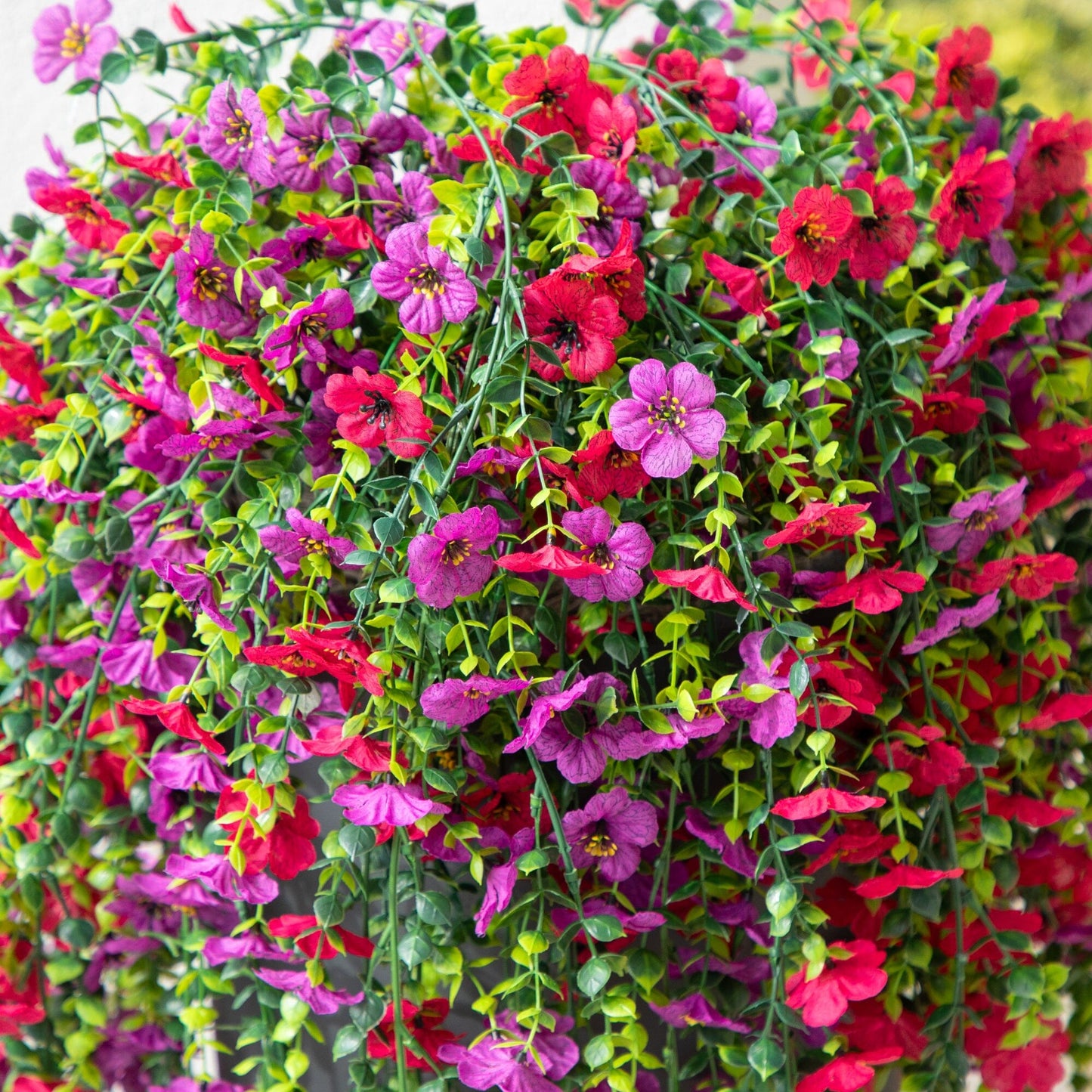 30" UV Resistant Artificial Daisy Hanging Plant (Indoor/Outdoor) - Set of 6