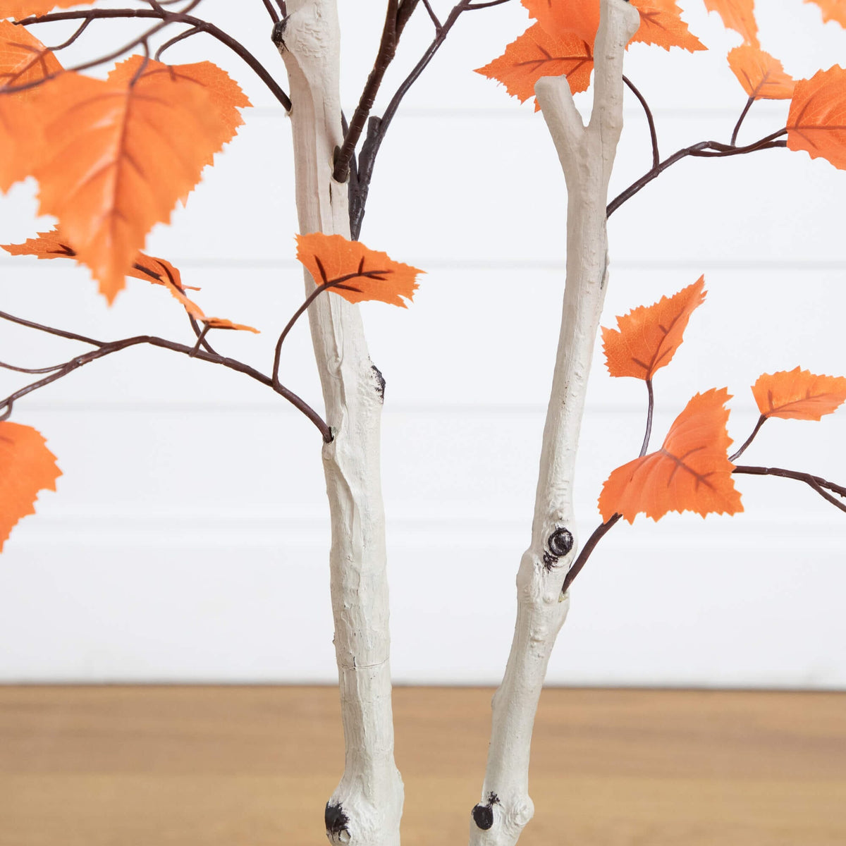 4' Autumn Paper Birch Artificial Fall Tree