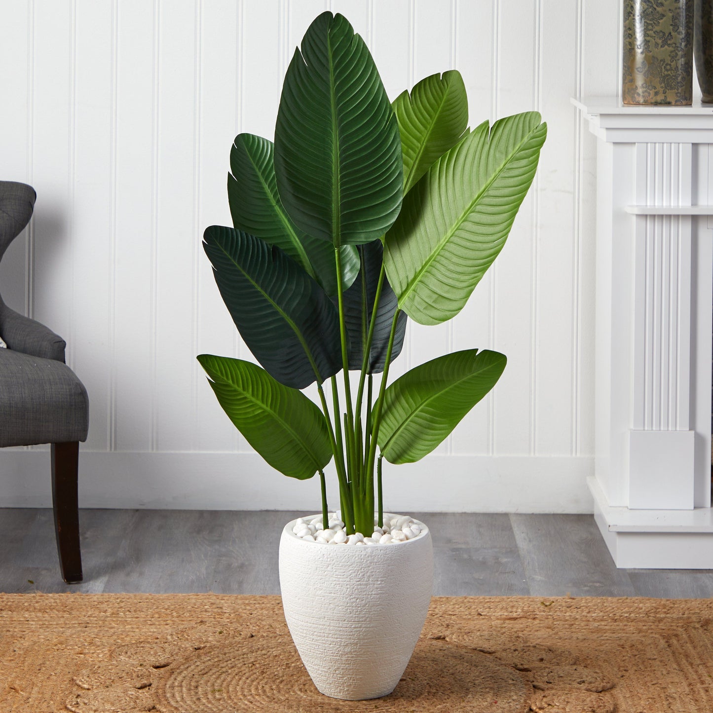 4’ Traveler's Artificial Palm Tree in Oval Planter
