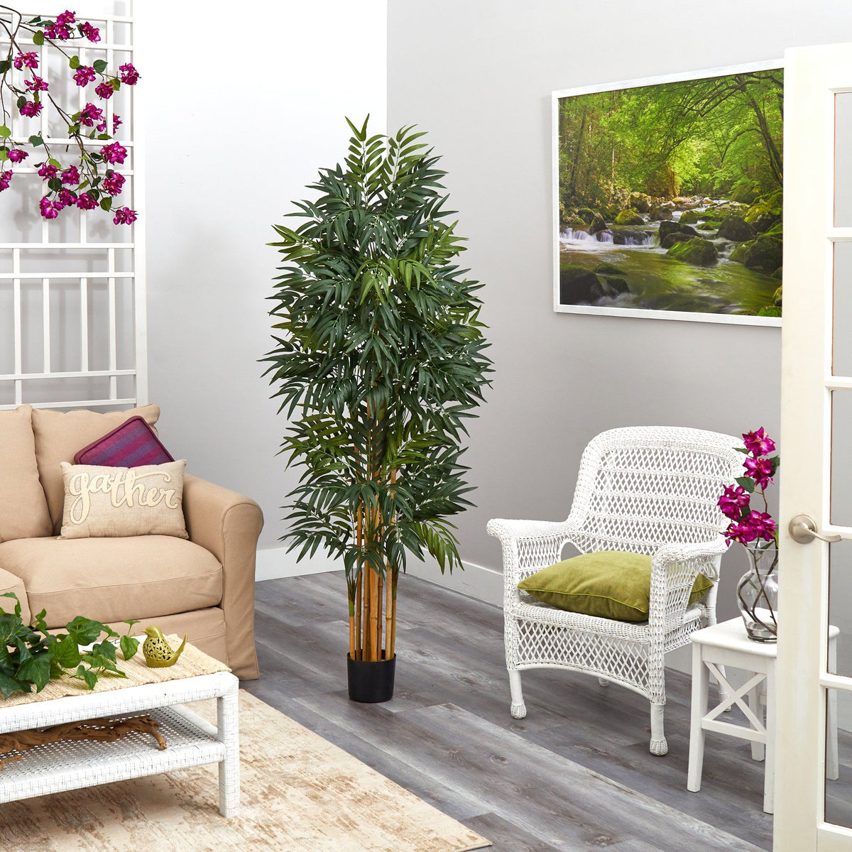 5.5’ Phoenix Artificial Palm tree with Natural Trunk