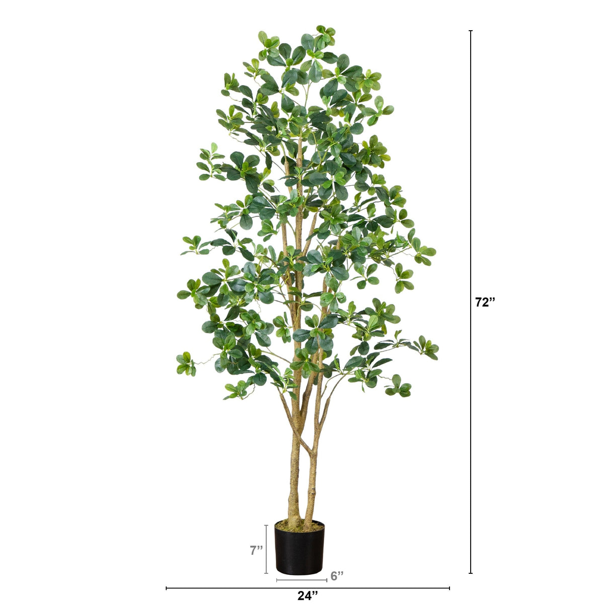 6’ Artificial Black Olive Tree