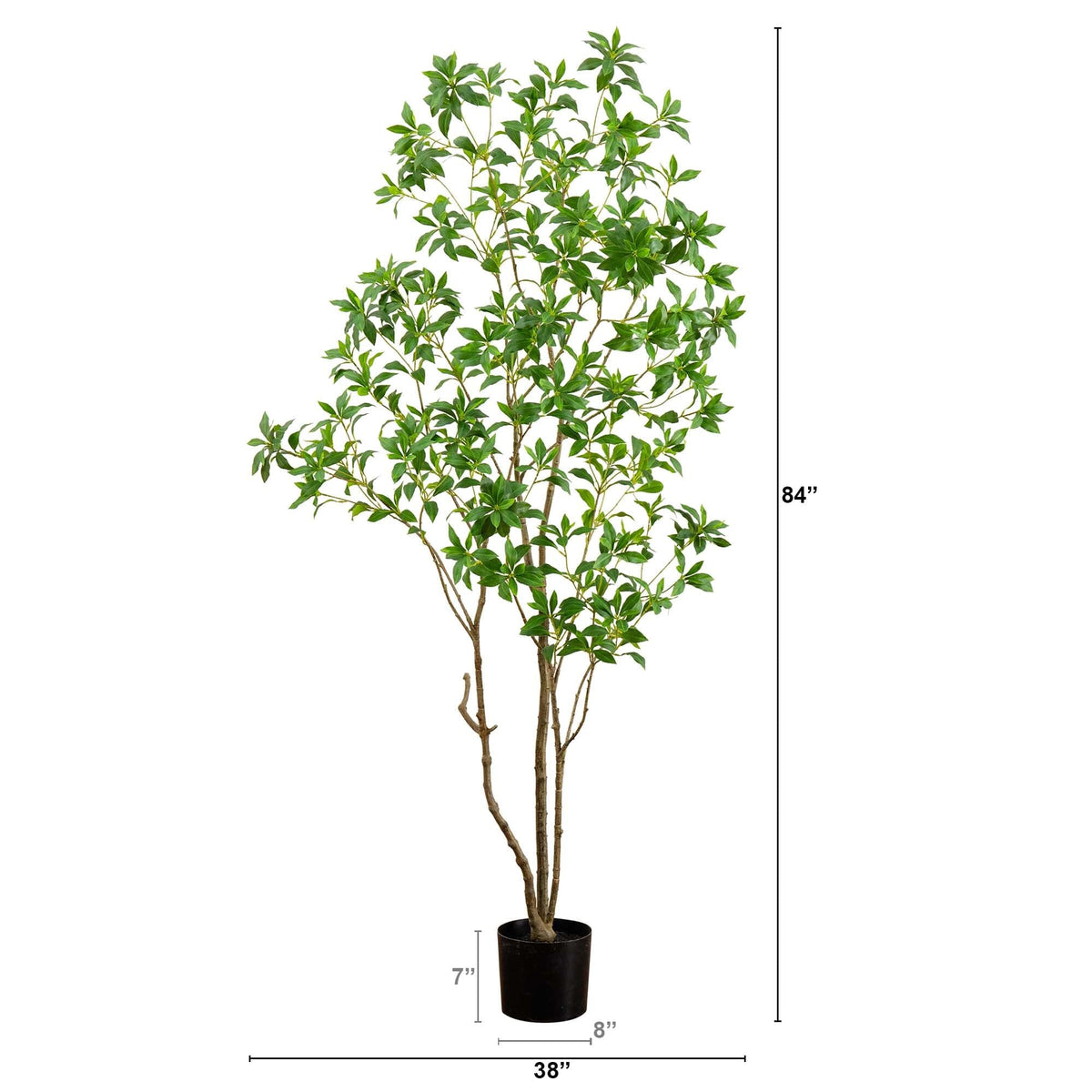 7’ Artificial Minimalist Japanese Pieris Tree