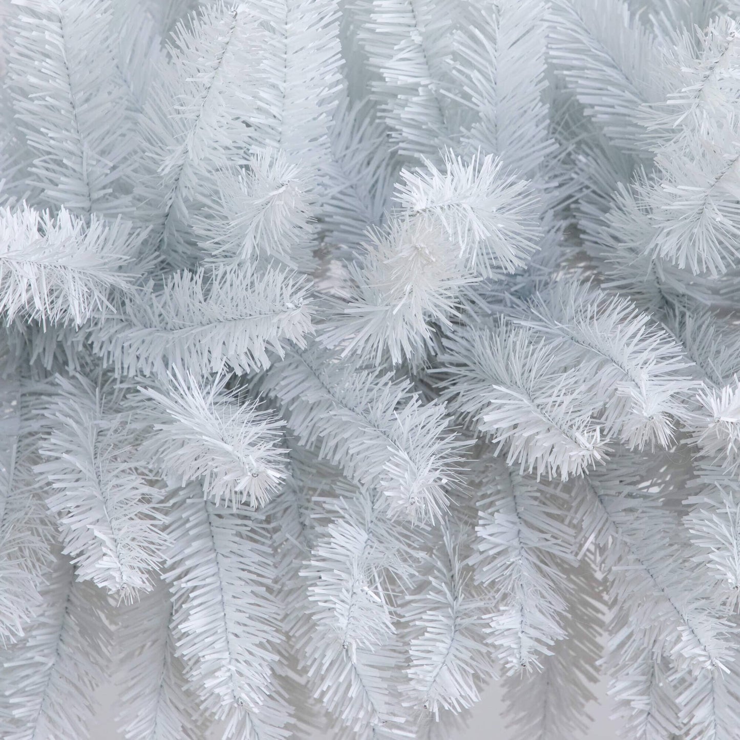 8' Artificial Holiday White Christmas Pine Archway