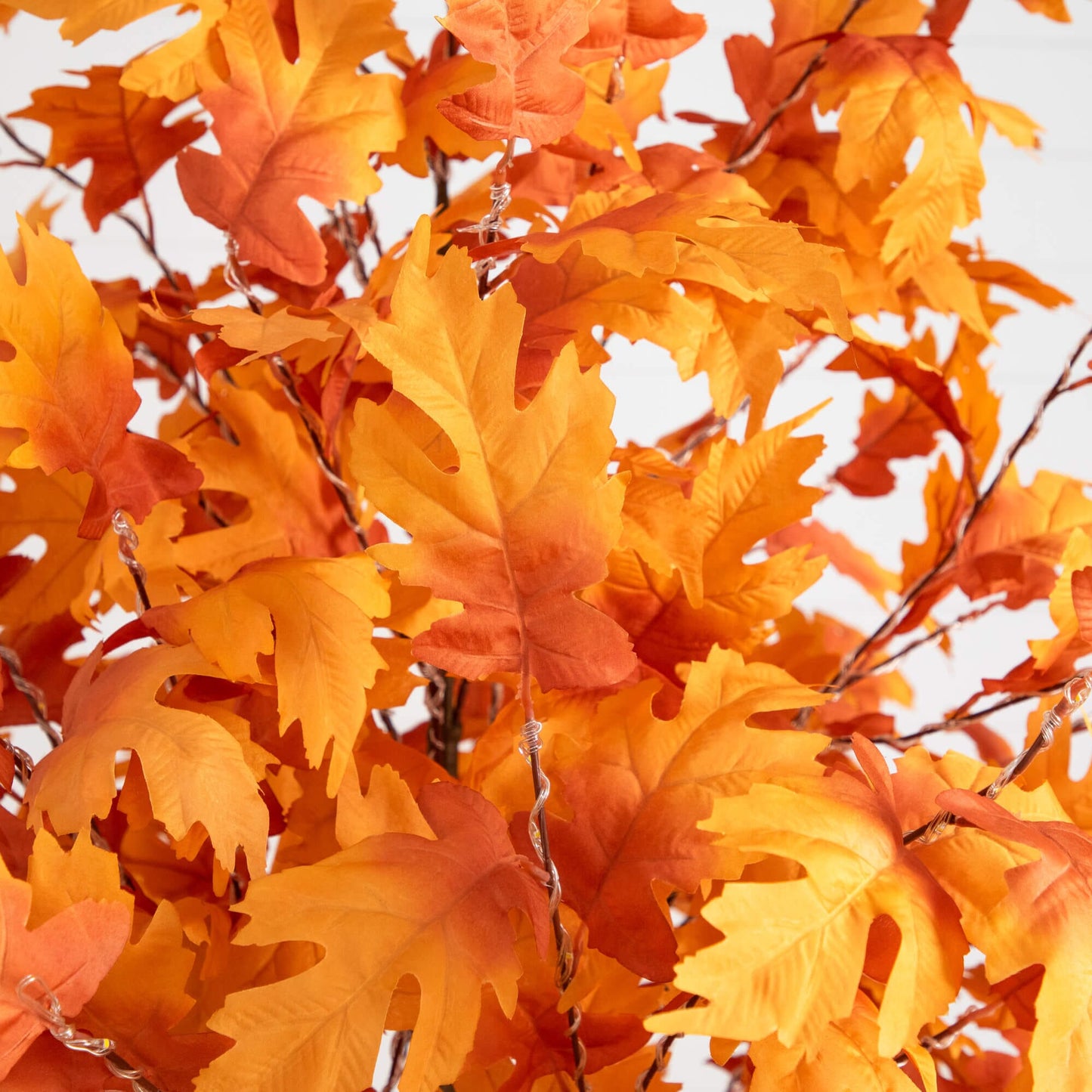 8' Pre-Lit Autumn Maple Artificial Fall Tree with 660 Warm White LED Lights