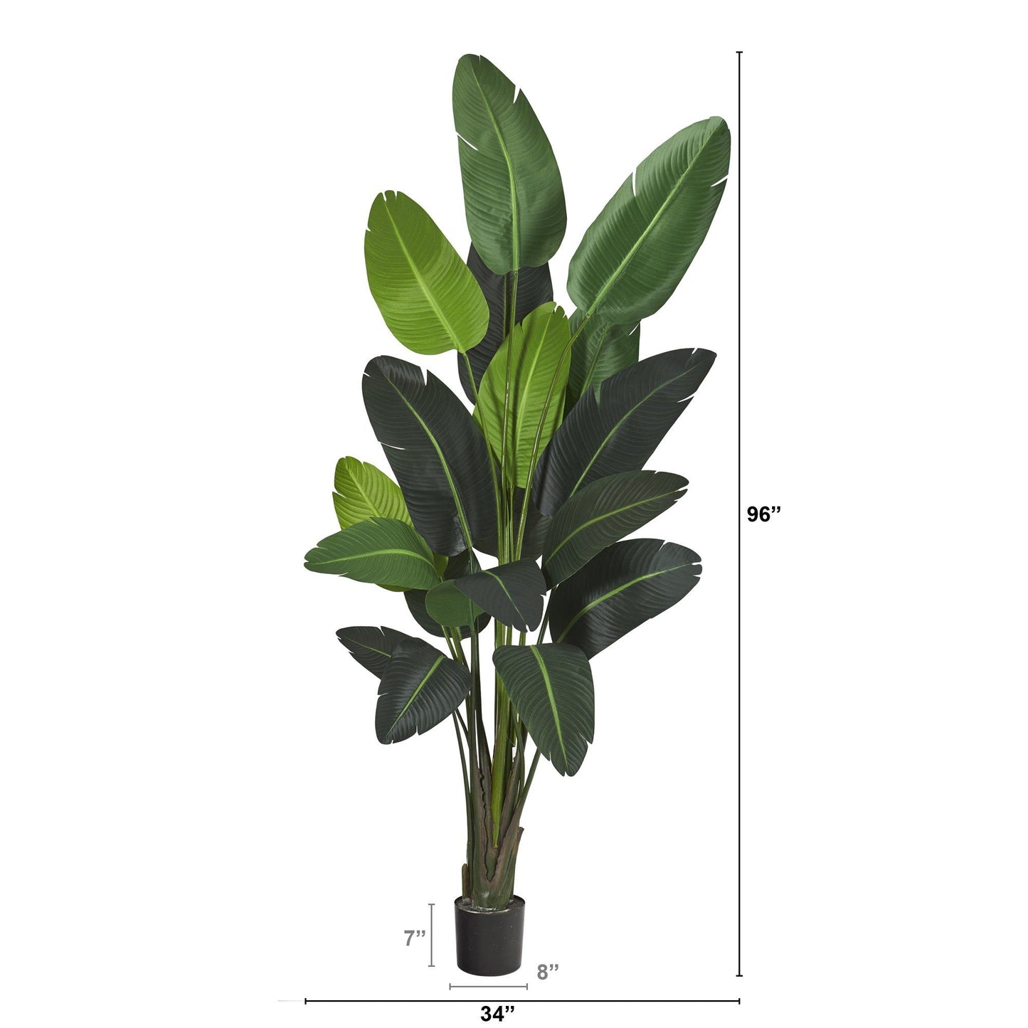 8’ Traveler's Palm Artificial Tree
