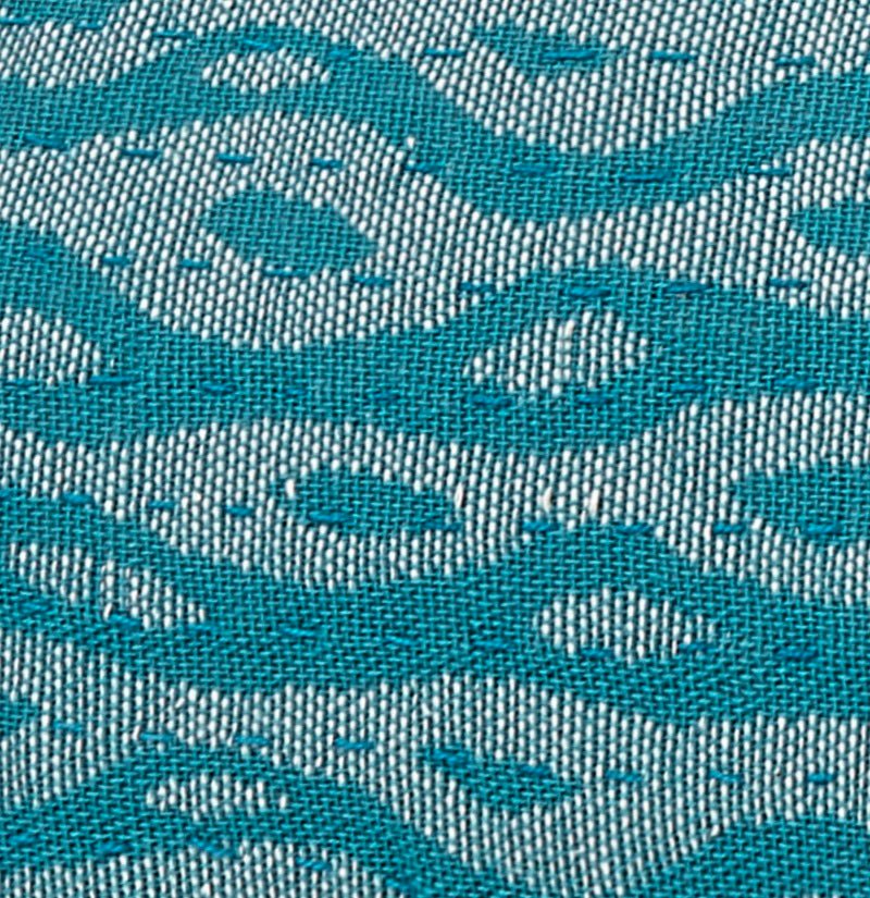 Artisan Hand Loomed Cotton Lumbar Pillow - Blue Ocean - 16"x48" Arcadia Home