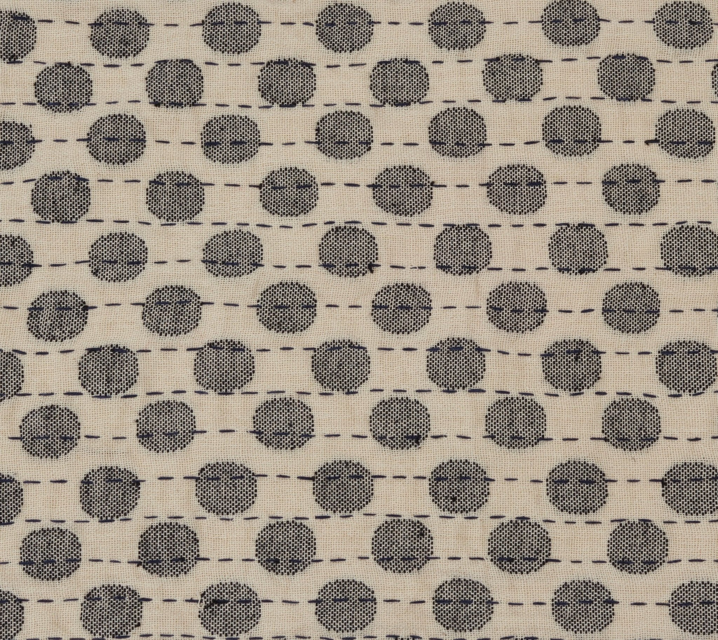 Artisan Hand Loomed Cotton Lumbar Pillow - Gray Dots - 16"x48" Arcadia Home
