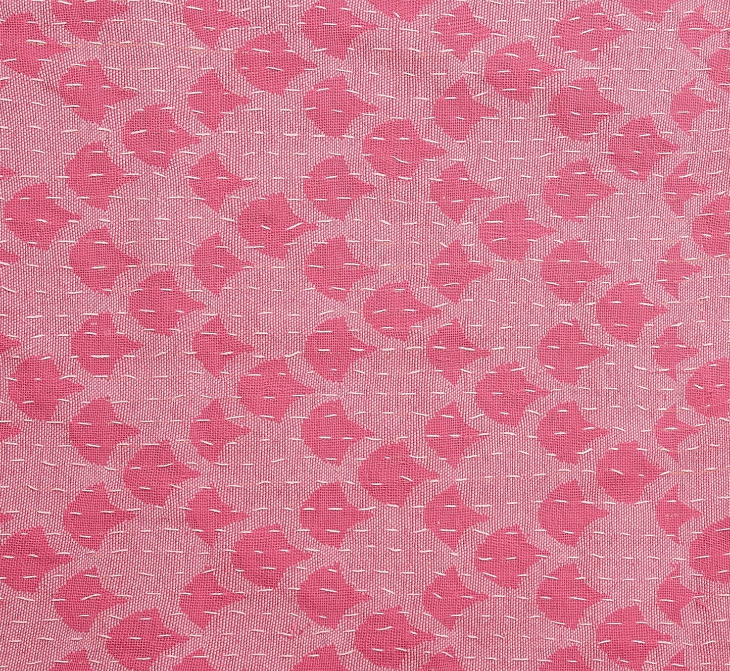 Artisan Hand Loomed Cotton Lumbar Pillow - Pink Ginkgo - 16"x48" Arcadia Home