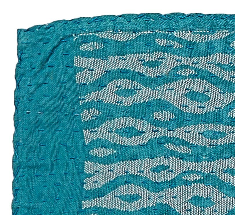 Artisan Hand Loomed Cotton Table Runner - Blue Ocean - 18"x96" Arcadia Home