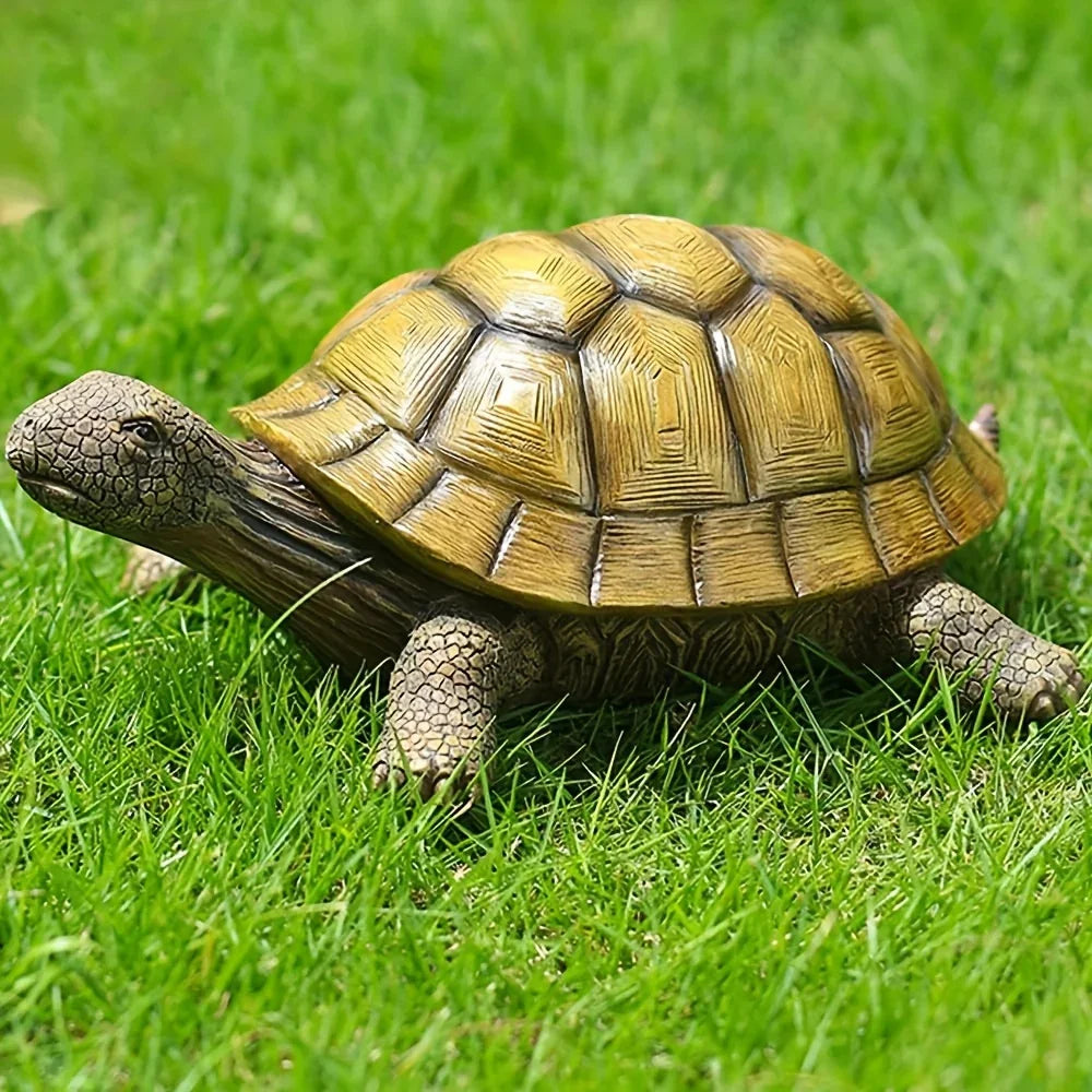 Artistic Resin Turtle Garden Statue for Outdoor Decor