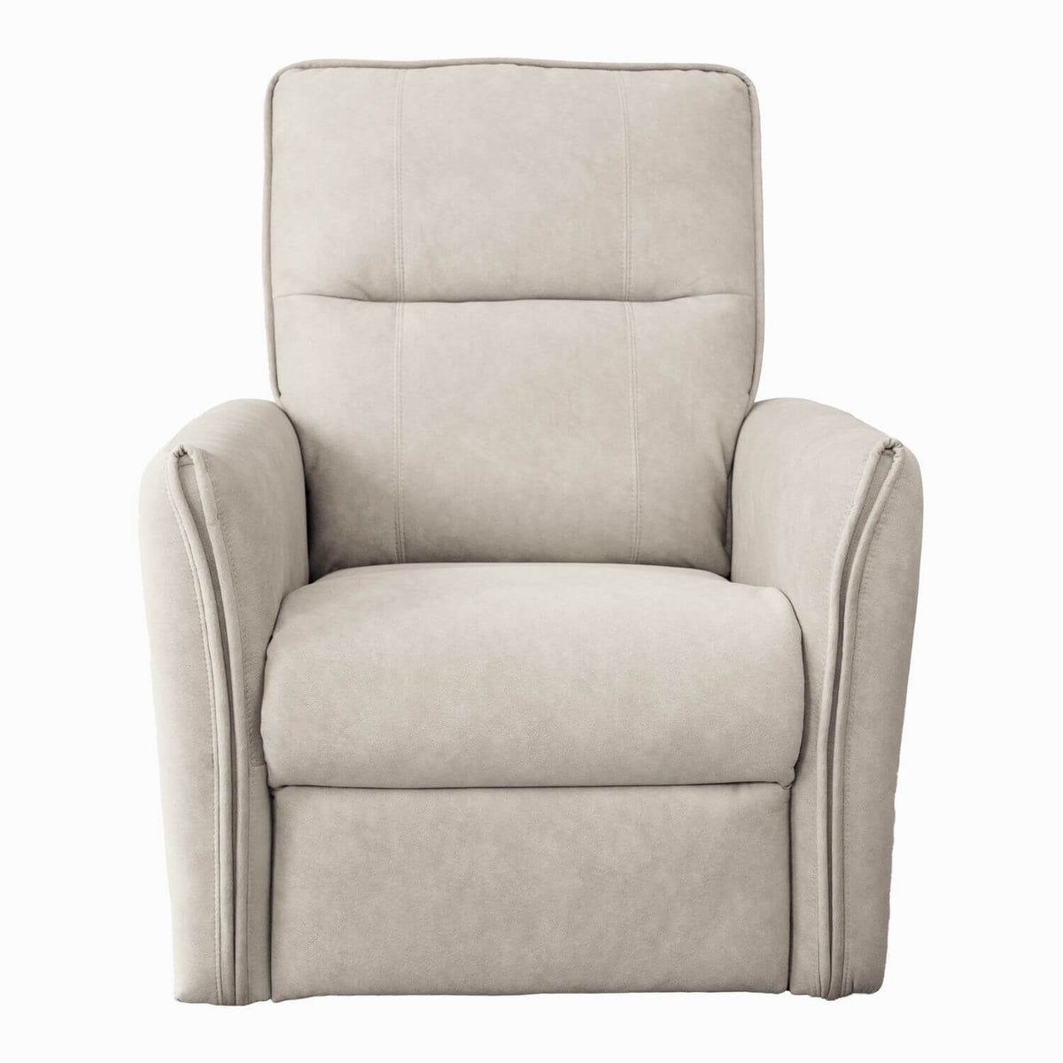 Ashcroft Asheville Cream Suede Nursery Recliner Chair