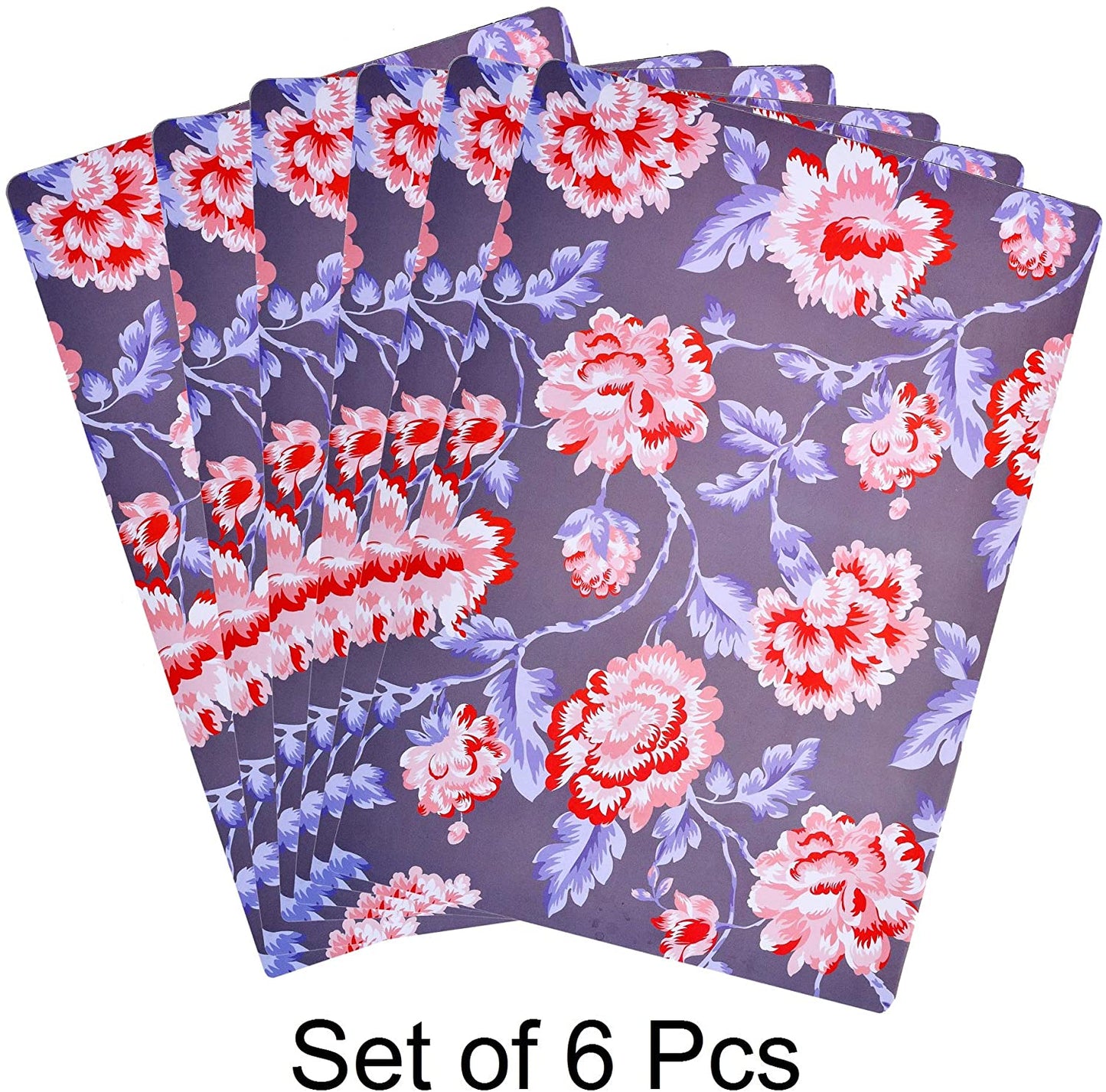 Floral Cork Placemats – Cork Backed, Heat & Scratch Resistant Table Decor Mats