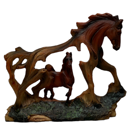 Brown Horse In A Horse Figurine