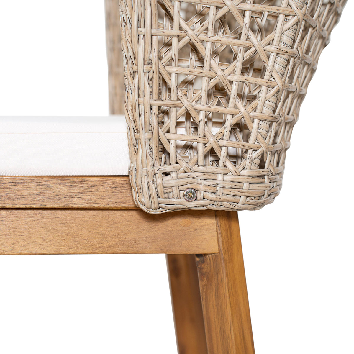 Outdoor Acacia Wood Bar Stools (4 PCS)