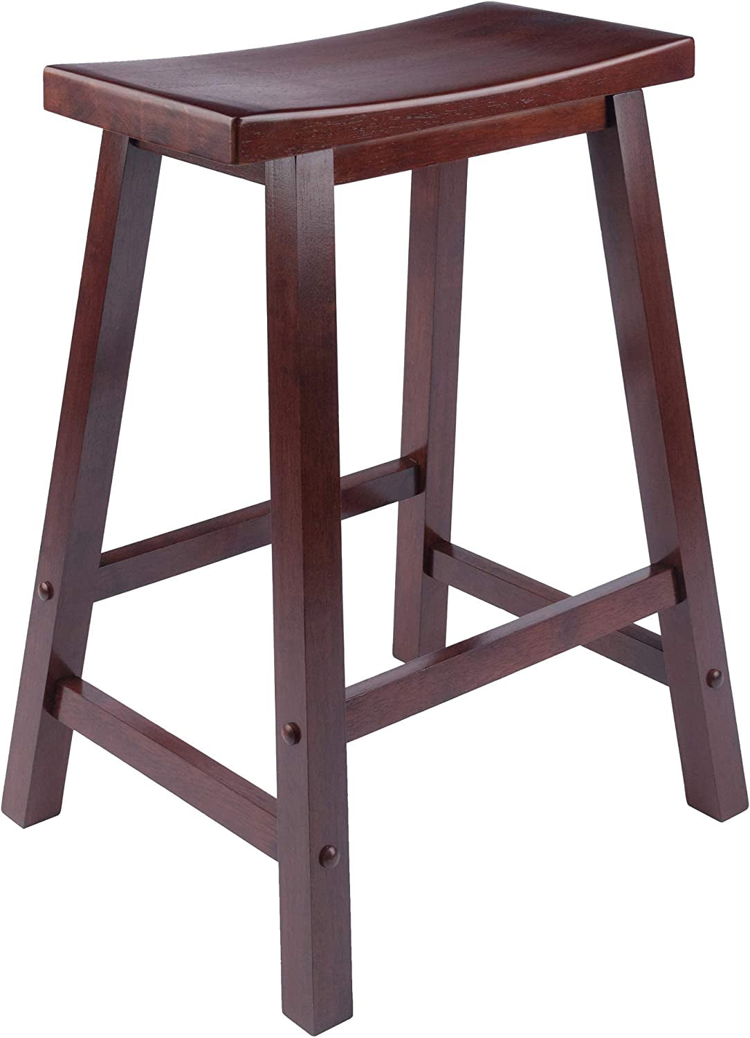 Satori 24 Inch Walnut Counter Stool For Modern Kitchen Bar