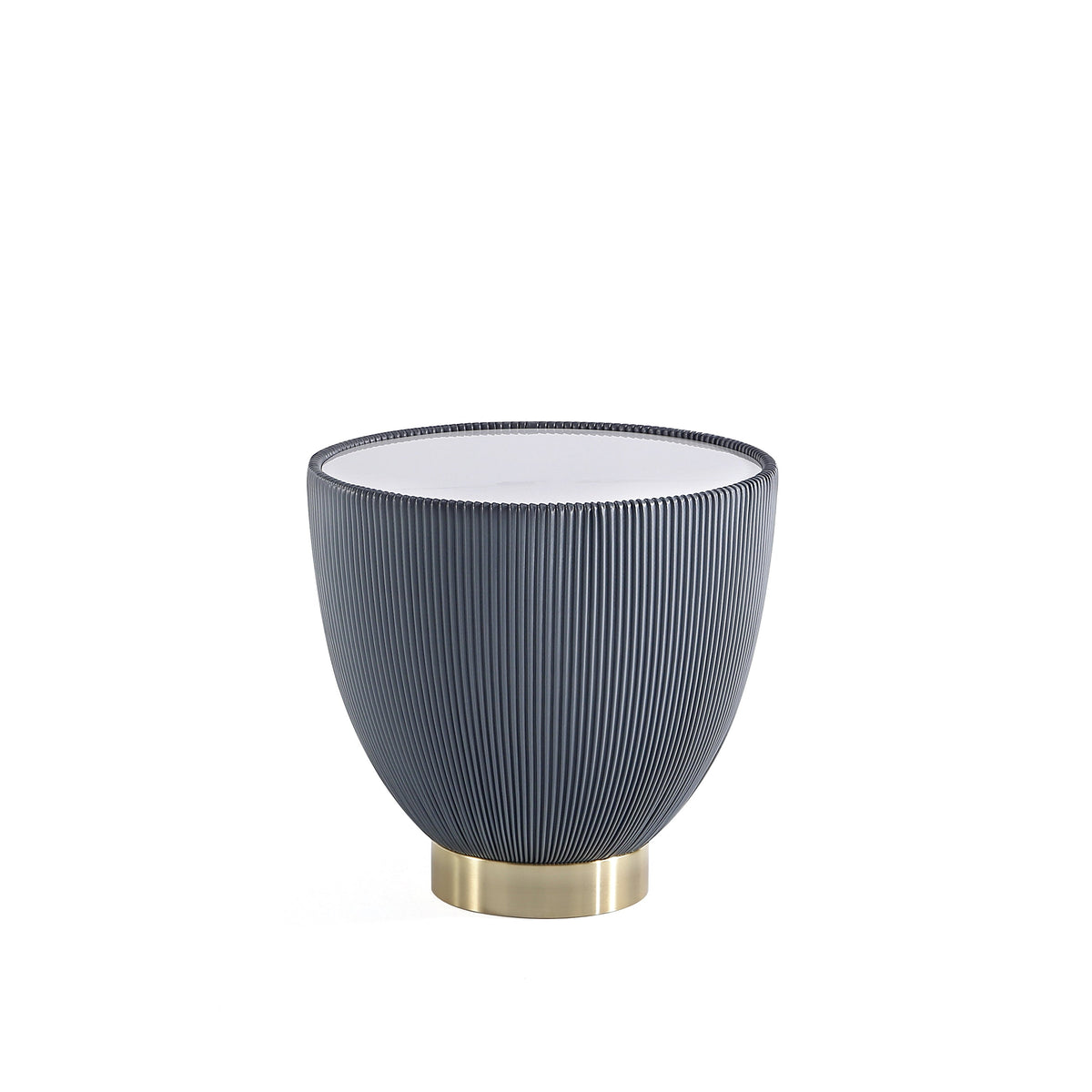 Anderson Sintered Stone Top Upholstered End Table
