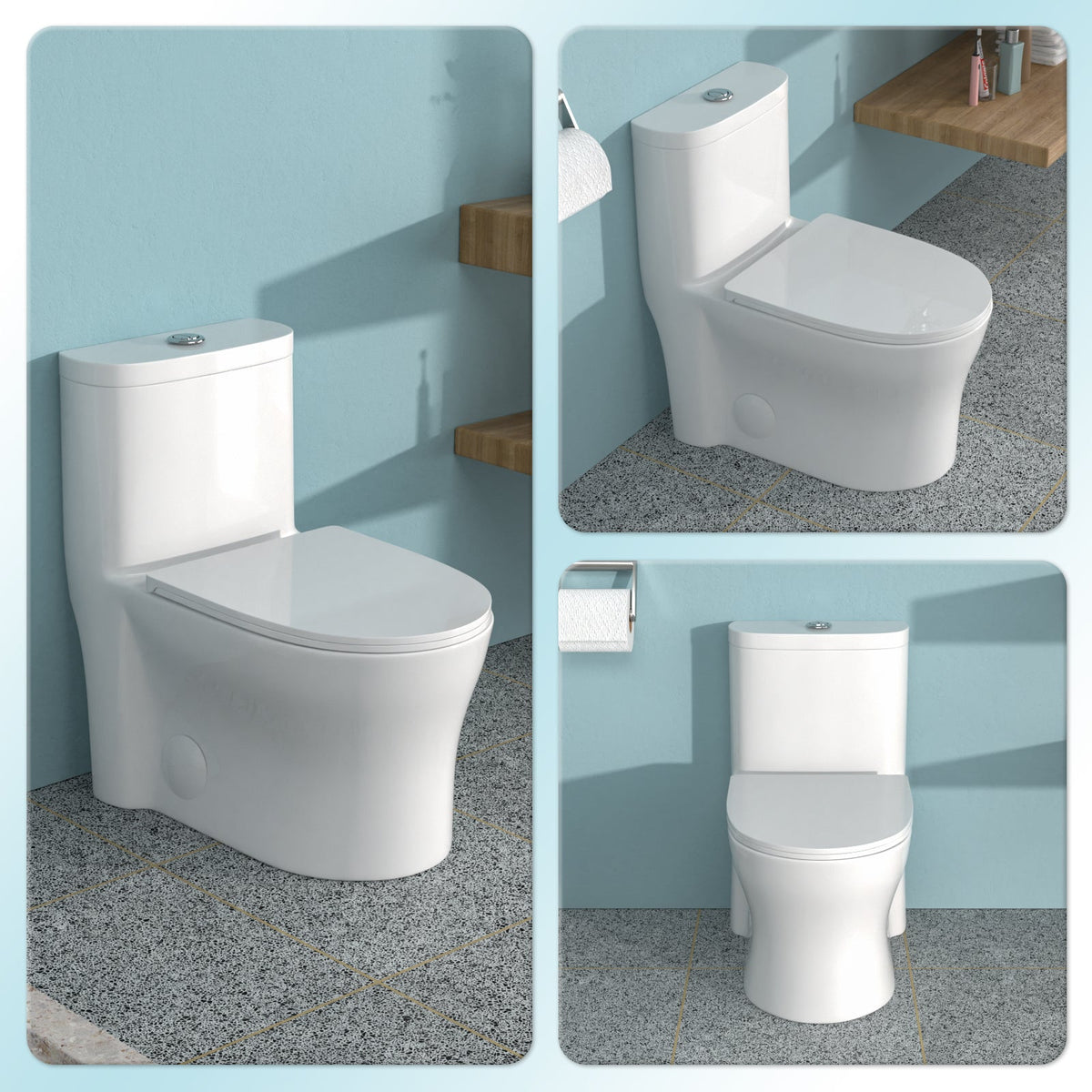 Ceramic One Piece Toilet for Bathroom