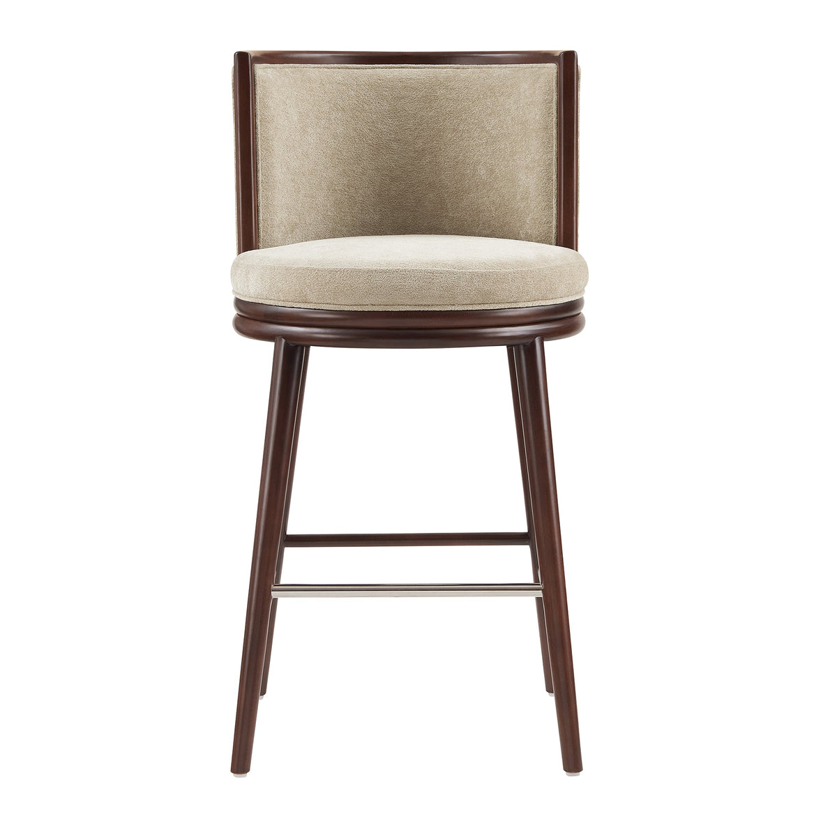 Evalyn Wood Upholstered Barstool