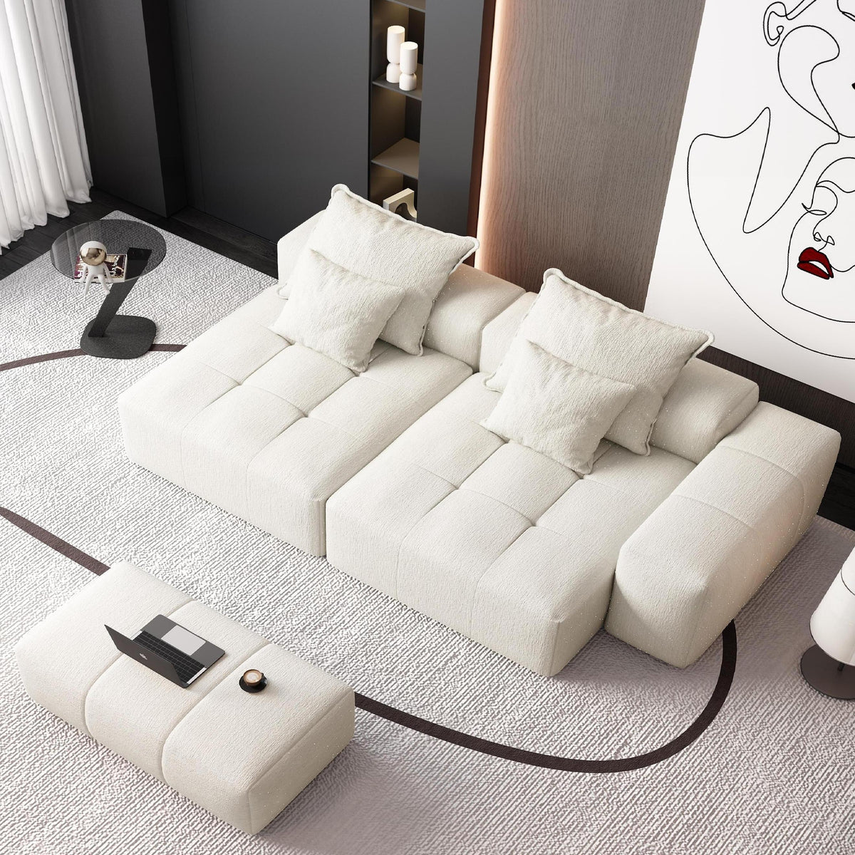Modern Oversized Modular Sectional Sofa