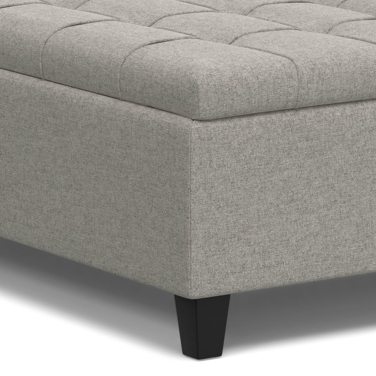 Harrison 40 Inch Wide Large Square Coffee Table Storage Ottoman