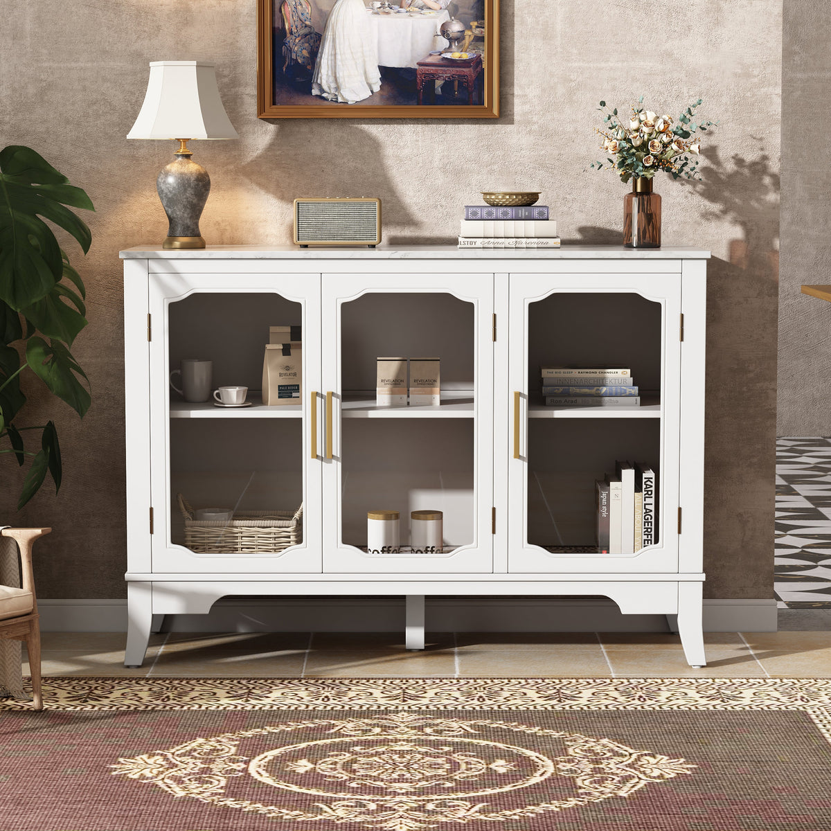 Storage Cabinet for Living and Dining Room