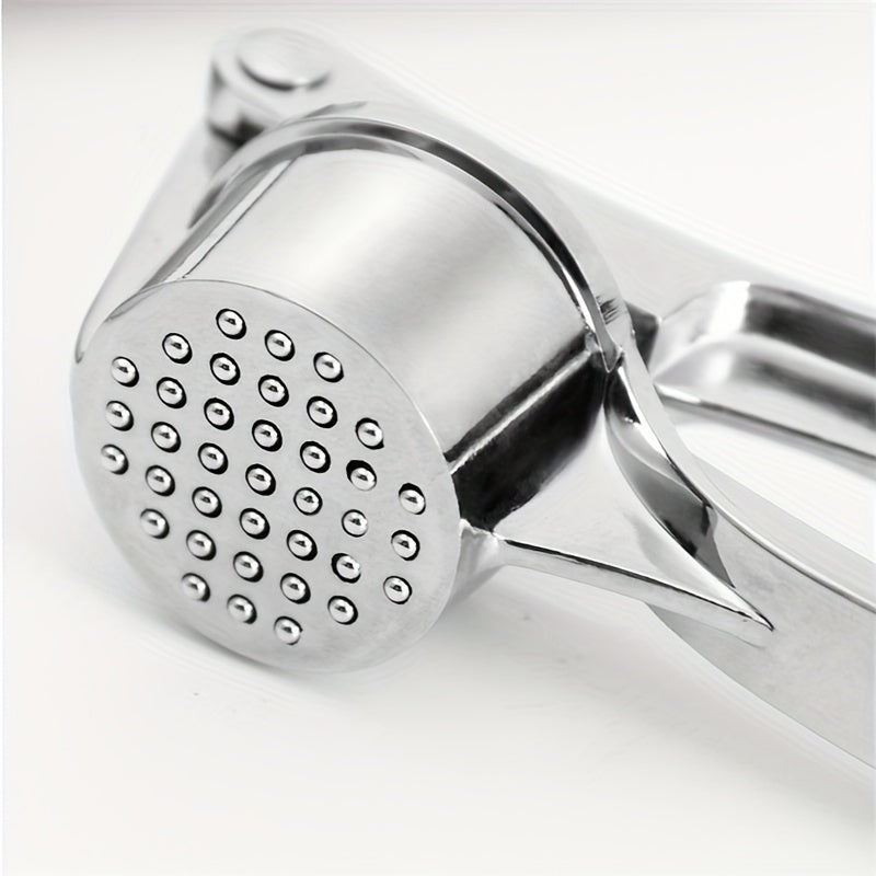 Durable Handheld Metal Garlic and Ginger Press