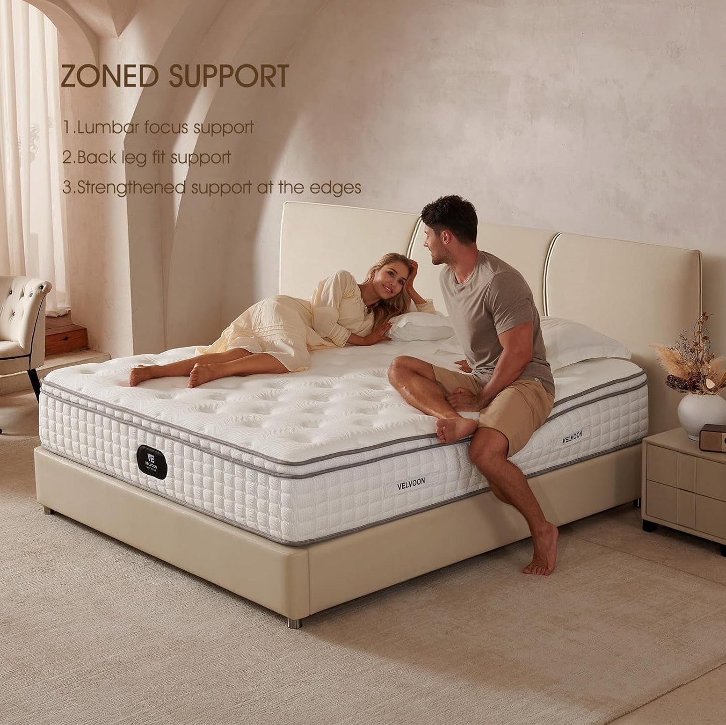 Queen TwelveInch Cooling Gel Memory Foam Pressure Relief Mattress