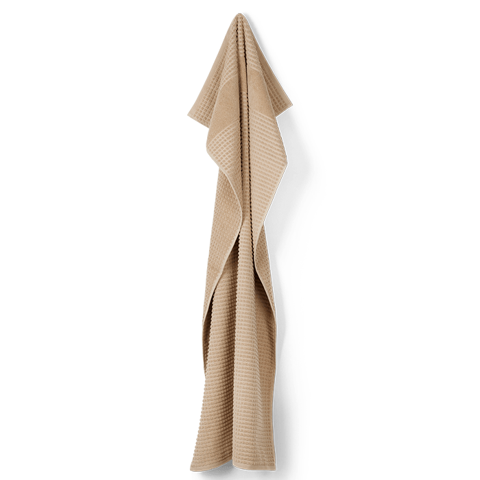 JUNA Check Bath Towel, Sand