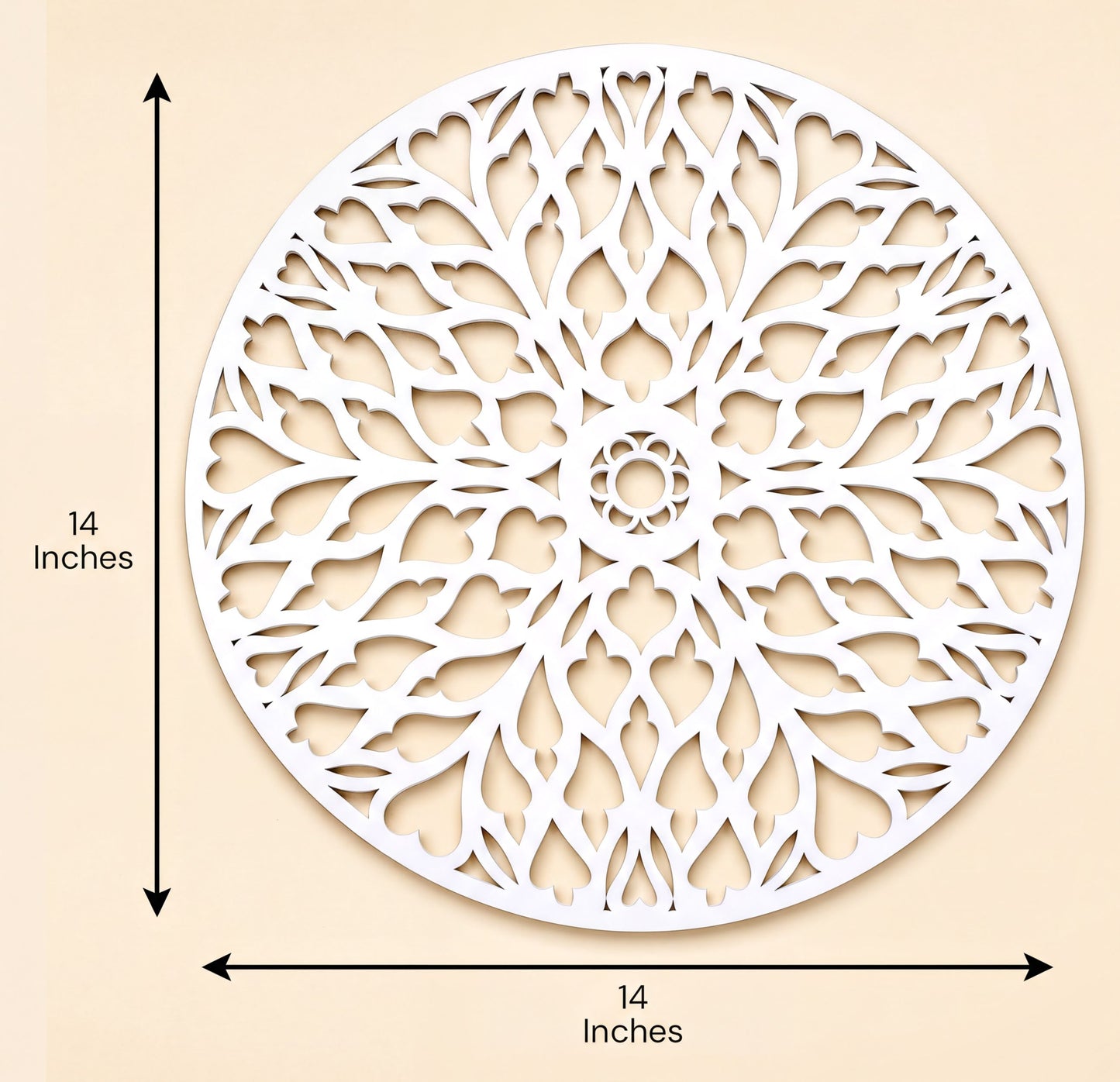 White Wooden Trivet - Heat Resistant Placemats for Dining Table Decor